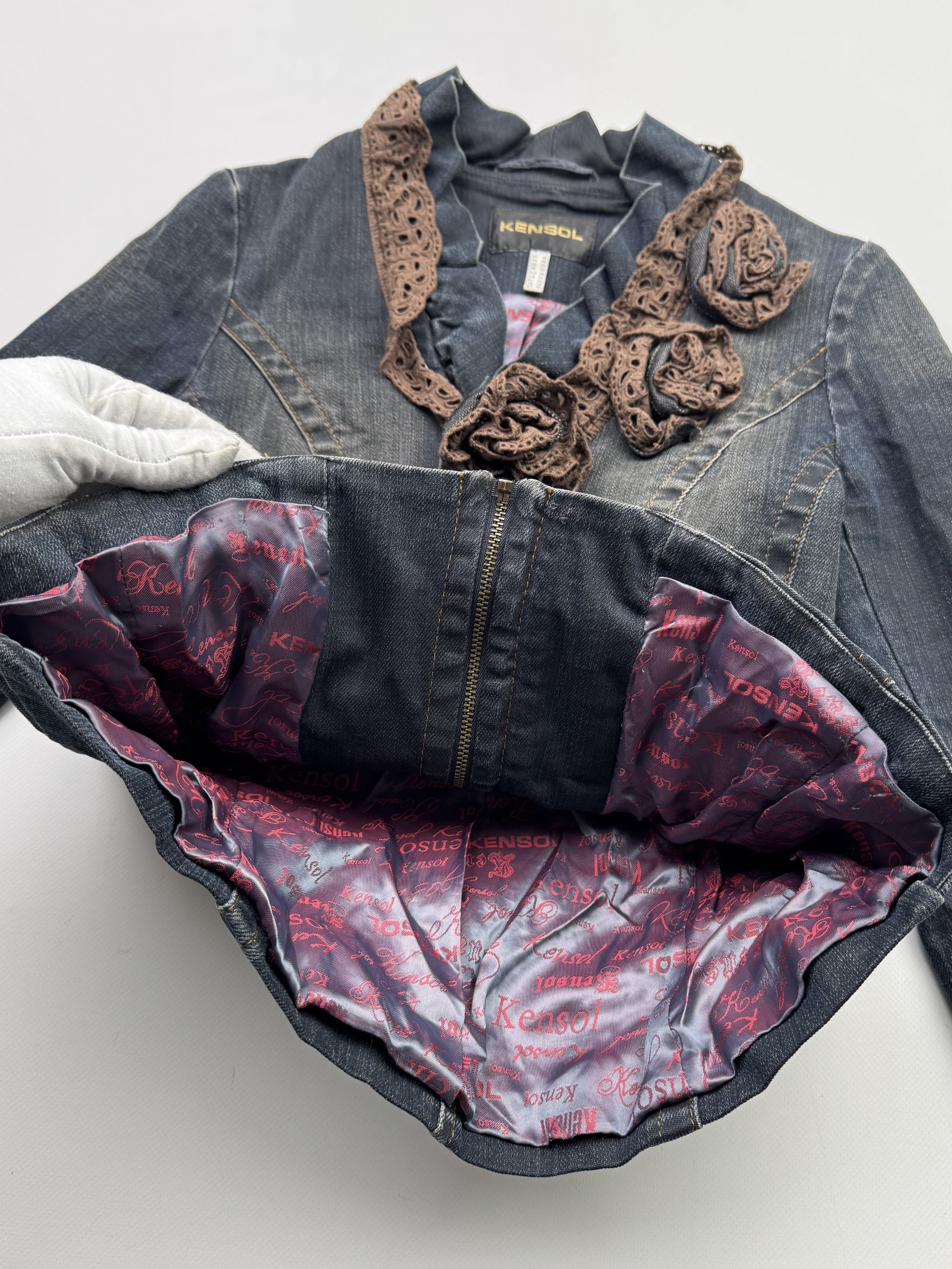 Japanese Brand Vintage Cropped Denim Faded Jacket B314(V294)E2 Size XS / US 0-2 / IT 36-38 - 6 Thumbnail