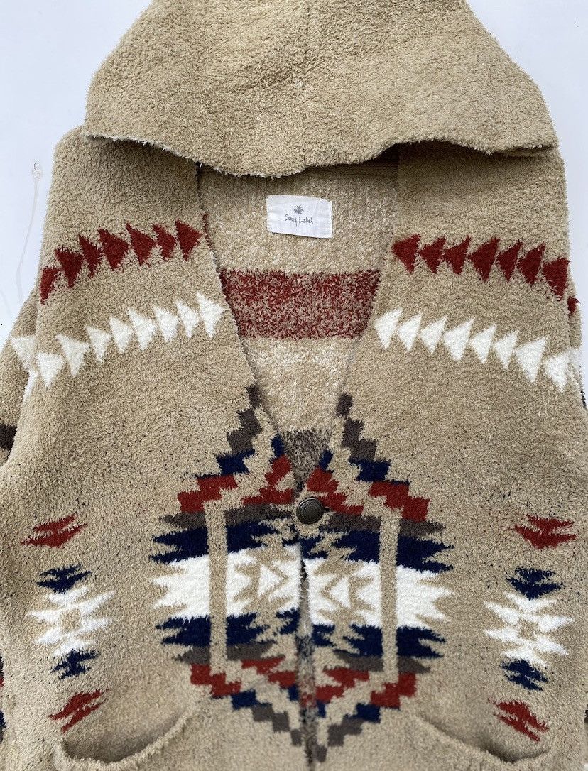 Japanese Brand Vintage Sonny Label Navajo Aztec Hooded Jacket Size US M / EU 48-50 / 2 - 3 Thumbnail