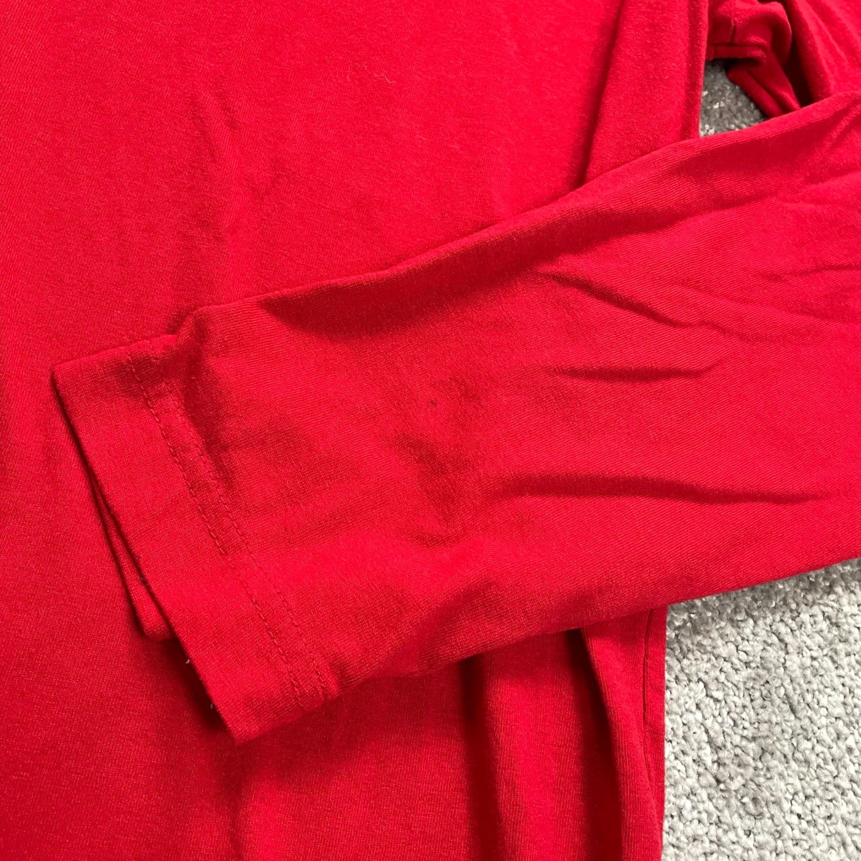 Athletic Works Athletic Works Driworks T-Shirt Mens XL Red Crew Neck Long Sleeve Tee Top Regular Fit Size US XL / EU 56 / 4 - 6 Thumbnail
