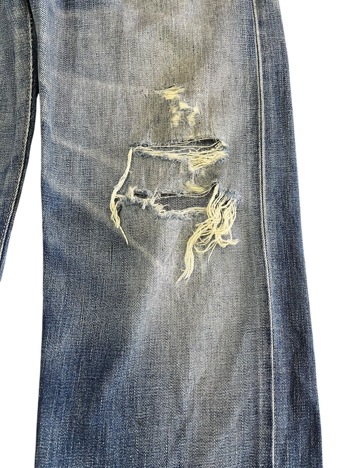 Edwin × Vintage Vintage Edwin 505xx Selvedge Distressed Denim Size US 31 - 6 Thumbnail