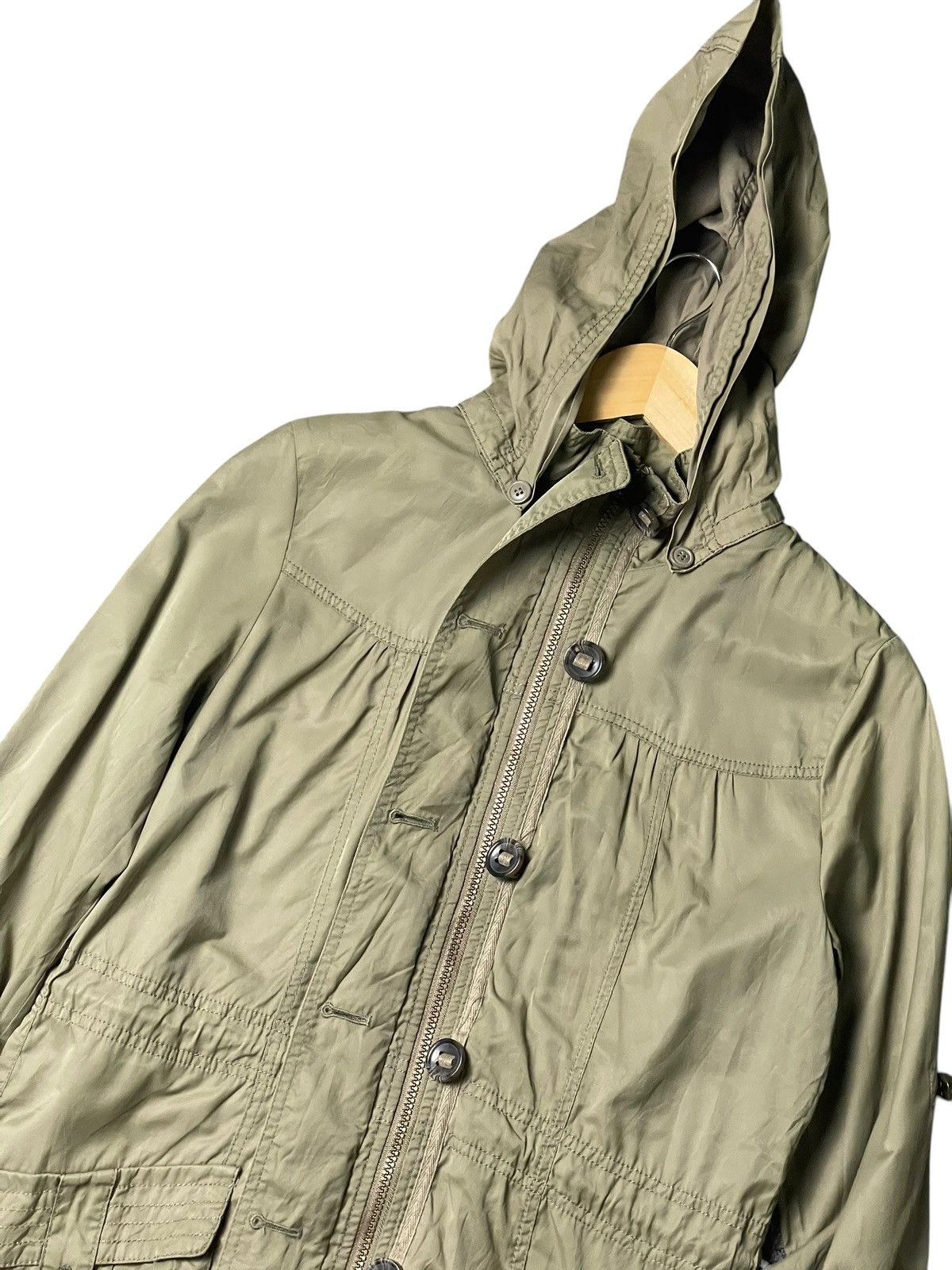 Japanese Brand × Vintage ALLER BIEN Brand Hooded Light Jacket (95) Size US XXS / EU 40 - 2 Thumbnail