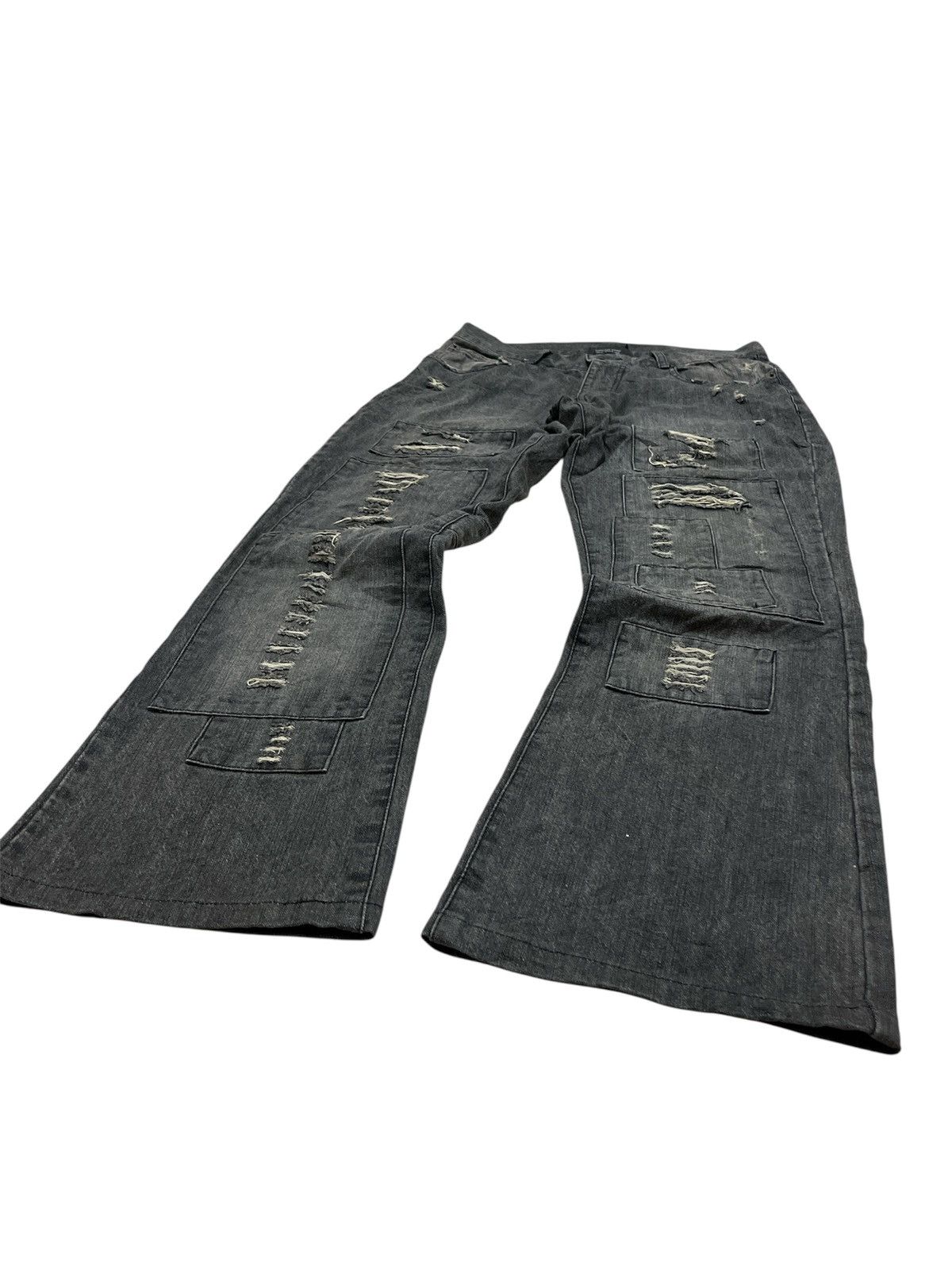 Japanese Brand Hiro Co Japan Satan Angel Distressed Denim Size US 31 - 3 Thumbnail
