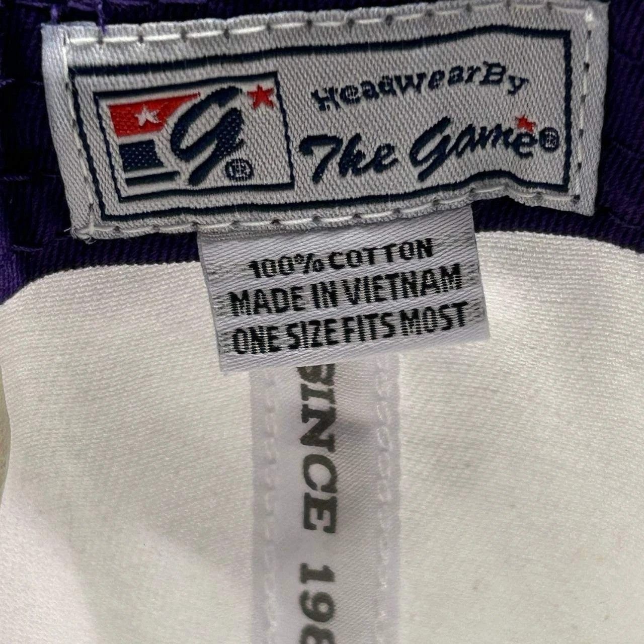 The Game East Carolina Pirates Hat Men White Purple Snap Back Cotton Size ONE SIZE - 4 Thumbnail
