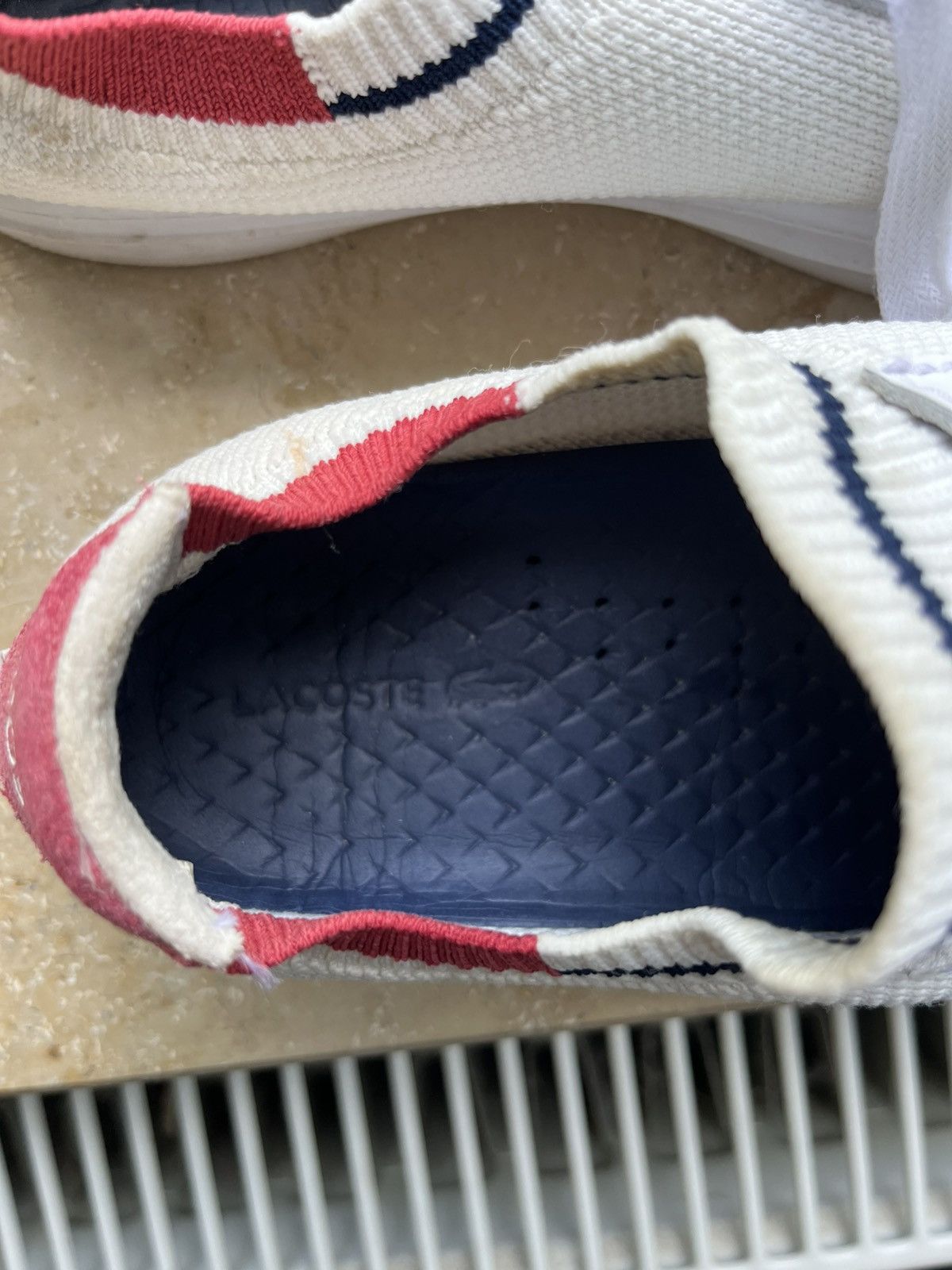 Lacoste Lacoste Women’s La Piquee 120 1 CFA Sneakers, White/Red/Navy Size US 6 / IT 36 - 5 Thumbnail