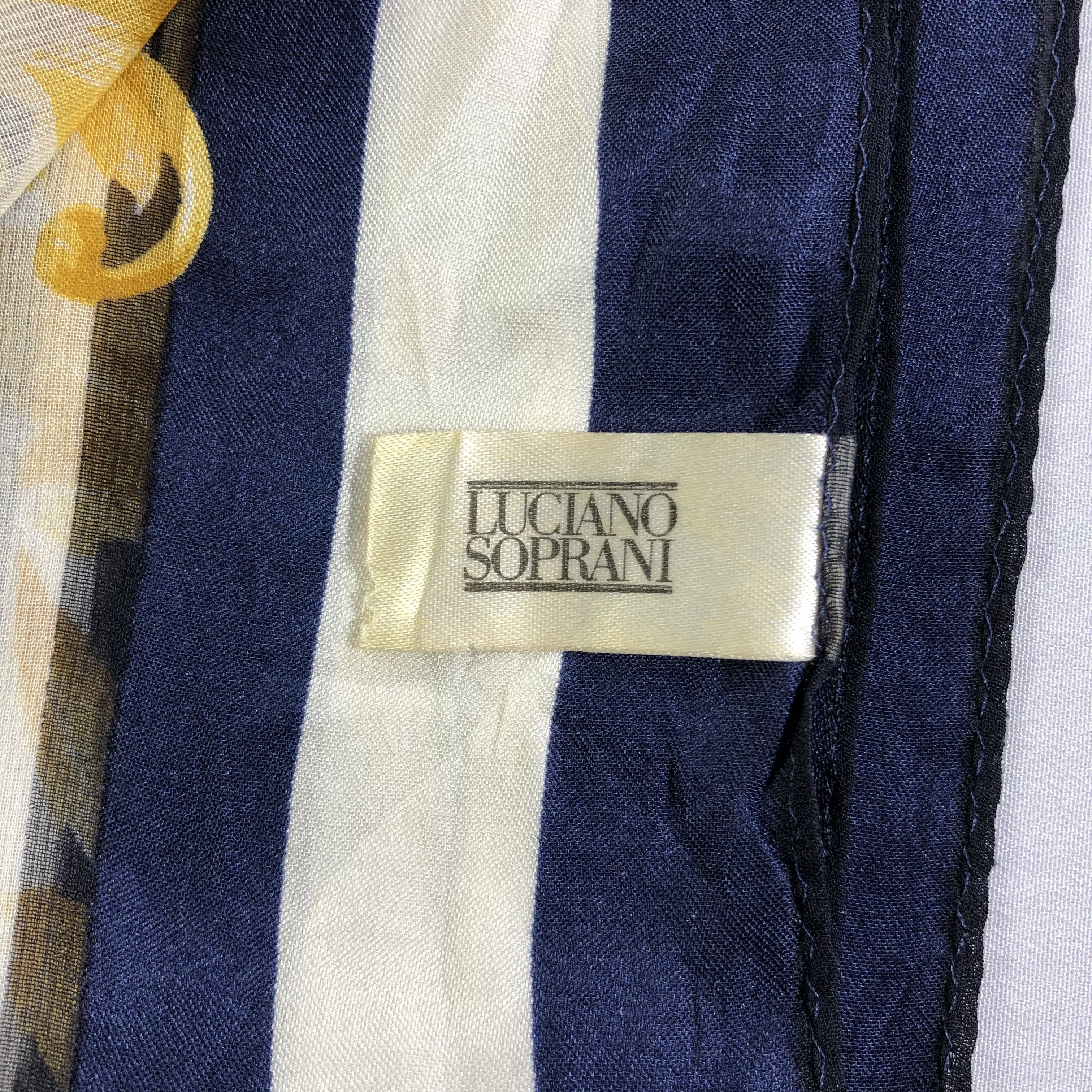 Vintage Vintage Luciano Soprani Silk Scarf Size ONE SIZE - 6 Thumbnail