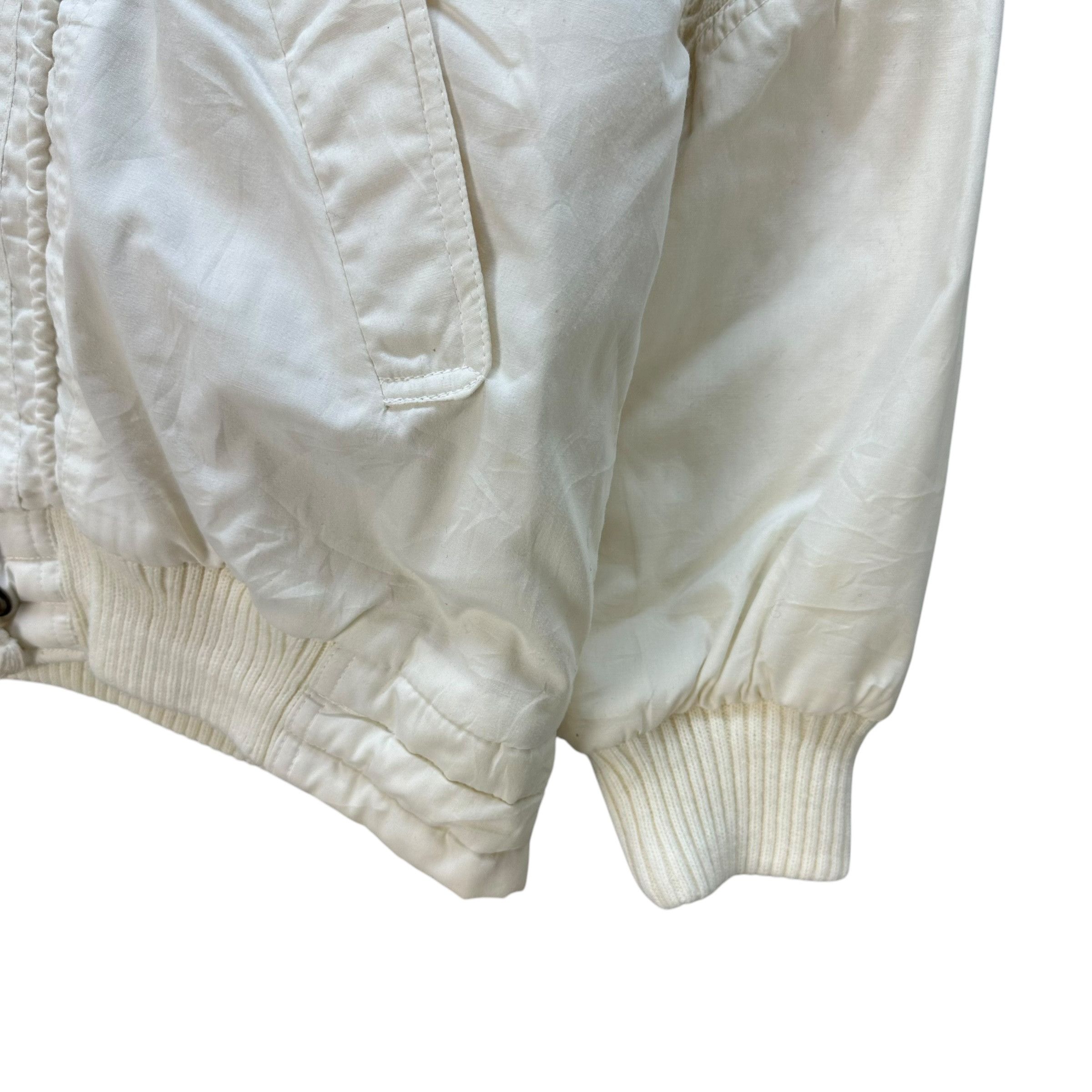 Vintage 90's RESERVE White Parachute Bomber Jacket #A73-1758 Size US L / EU 52-54 / 3 - 7 Thumbnail