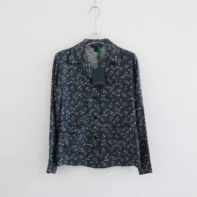 Louis Vuitton Silk Women’s Shirt in Dark Grey 0089