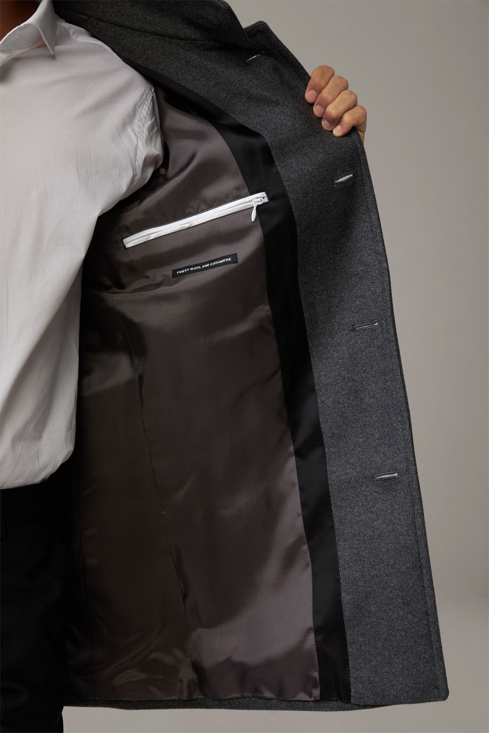 Strellson Strellson Finchley 2.0 Gray Coat Size 56 XL Wool Cashmere Size US XL / EU 56 / 4 - 5 Thumbnail