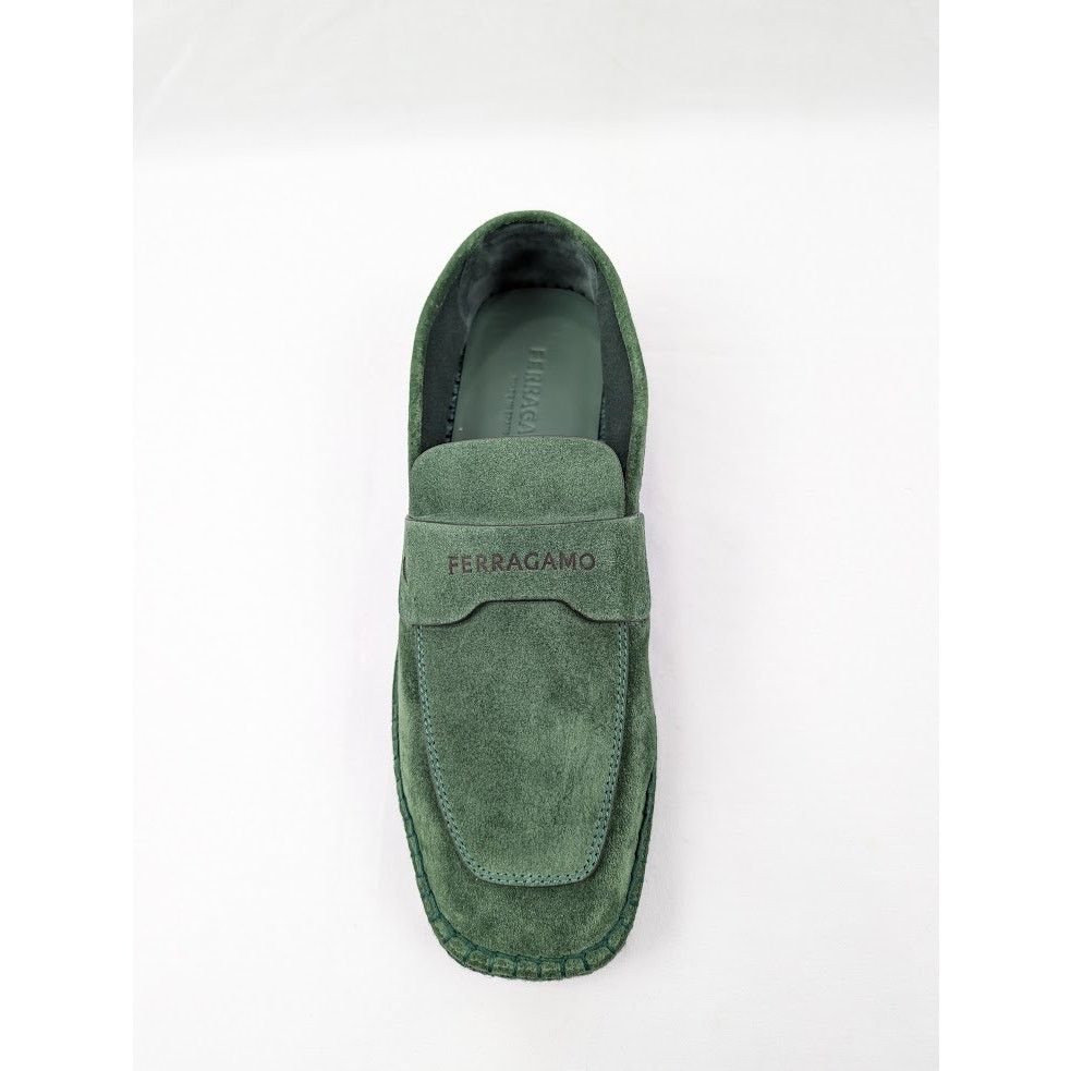 Salvatore Ferragamo o1rshd1 Suede Calf Desco Loafers in Forest Green Size US 9 / EU 42 - 7 Thumbnail