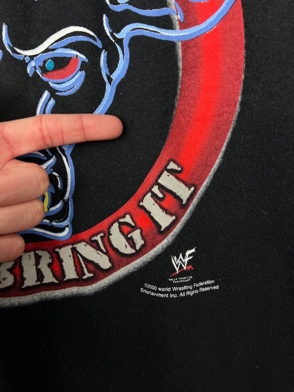 WWE WWE The Rock Just Bring It 2000 vintage t-shirts size XS Size US XS / EU 42 / 0 - 5 Thumbnail