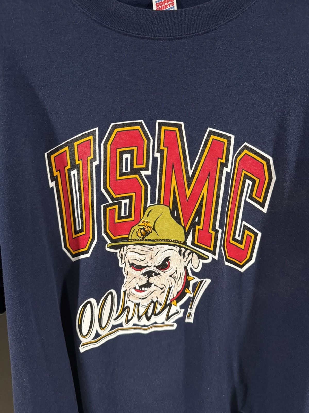 Vintage 1980s Vintage USMC Single Stitch Faded Military Tee XXL Size US XXL / EU 58 / 5 - 2 Thumbnail