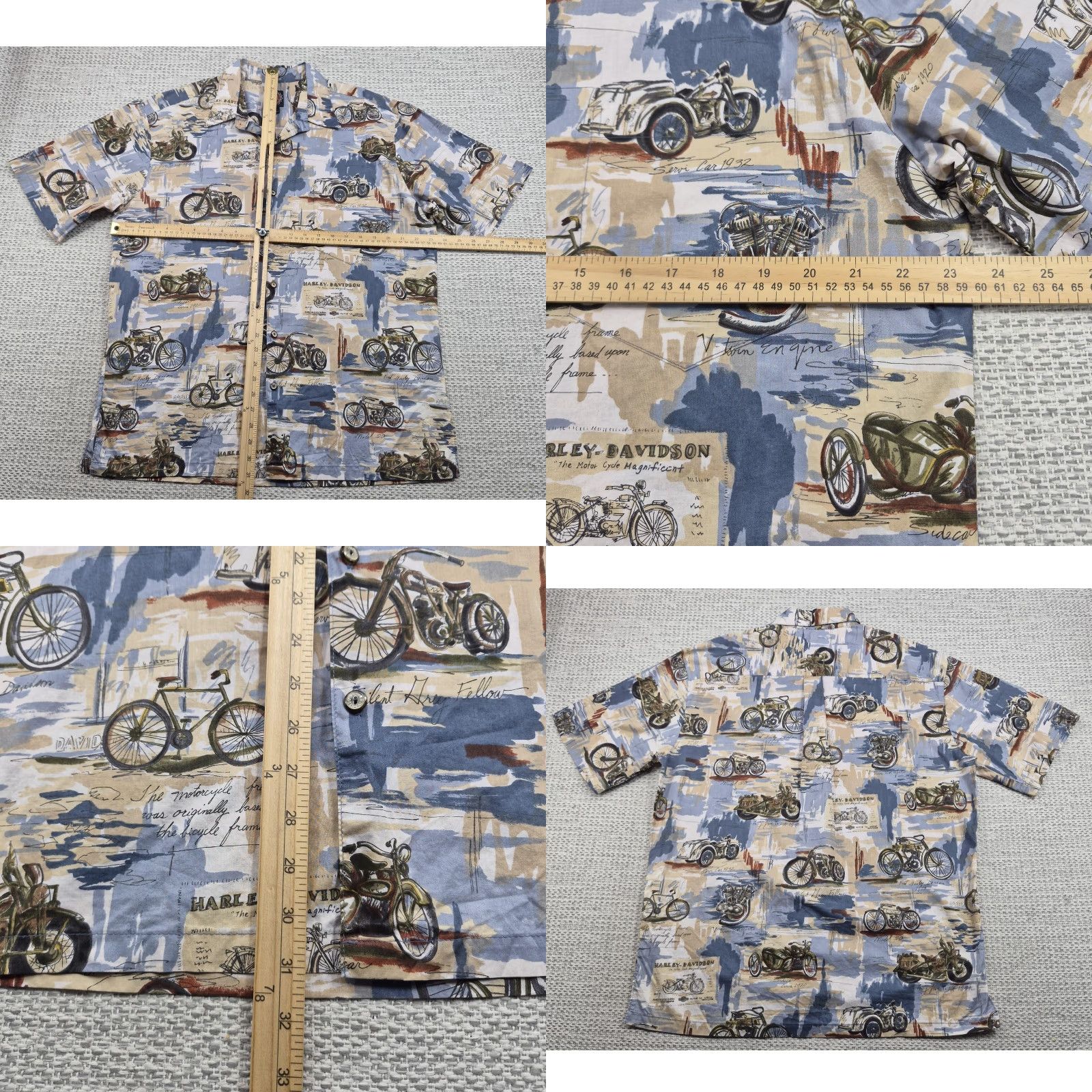 Harley Davidson Harley-Davidson Button Up Shirt Mens Large Biker Casual Hawaiian Motorcycle Shirt Size US L / EU 52-54 / 3 - 8 Thumbnail