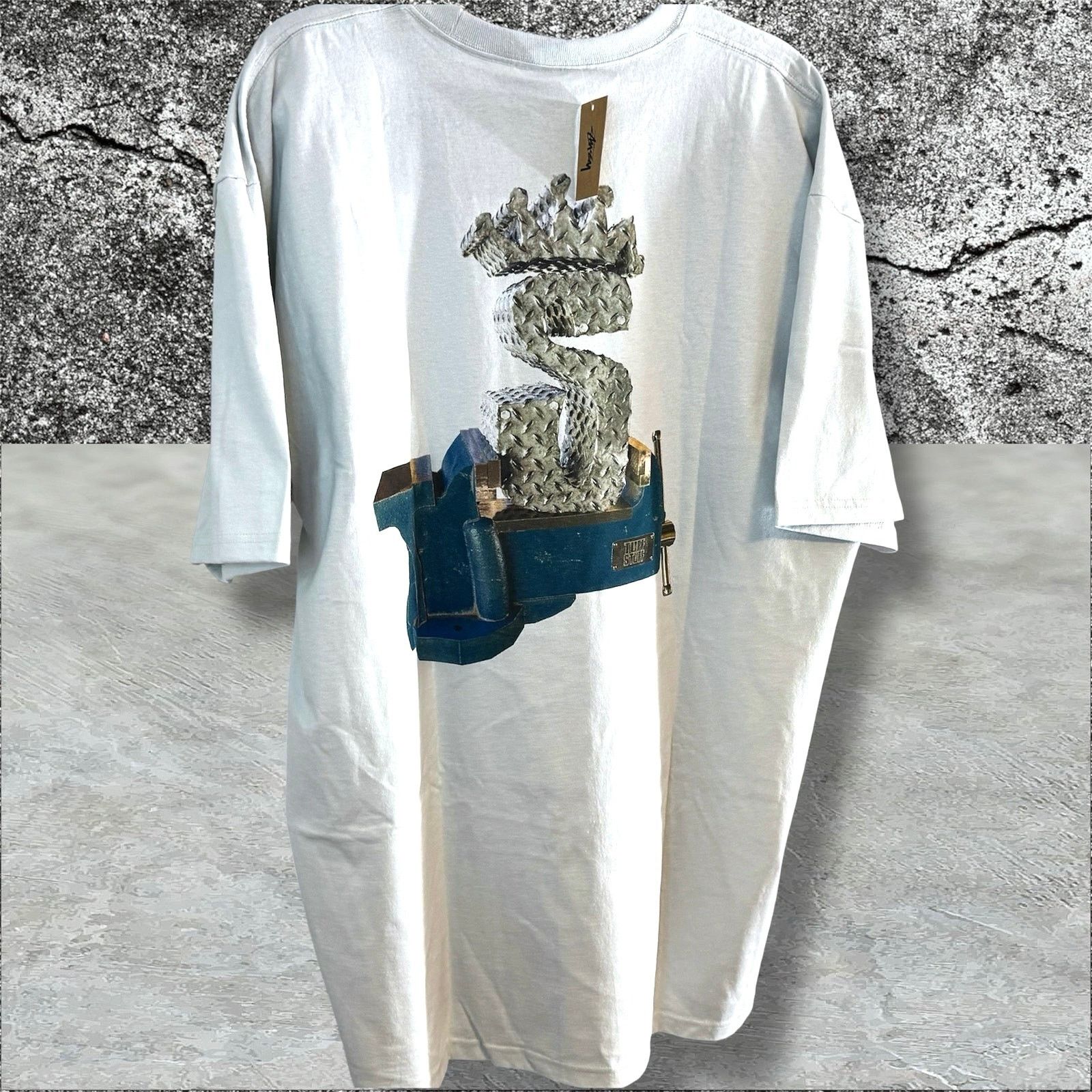 Stussy •NWT• Stüssy Tuff Stuff Tee in Fog • Size XXL Size US XXL / EU 58 / 5 - 1 Thumbnail
