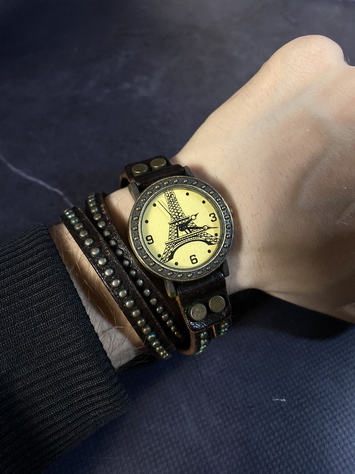 Japanese Brand × Vintage Stylish Eiffel Tower Dial Watch Japanese Brand ✨ Size ONE SIZE - 2 Thumbnail