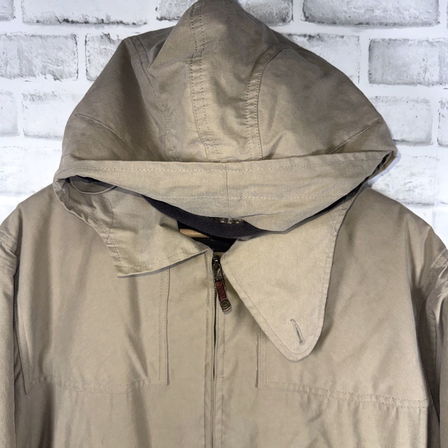 Banana Republic Banana Republic Coat Plaid Wool Blend Lined Beige Mens Size M Size US M / EU 48-50 / 2 - 2 Thumbnail