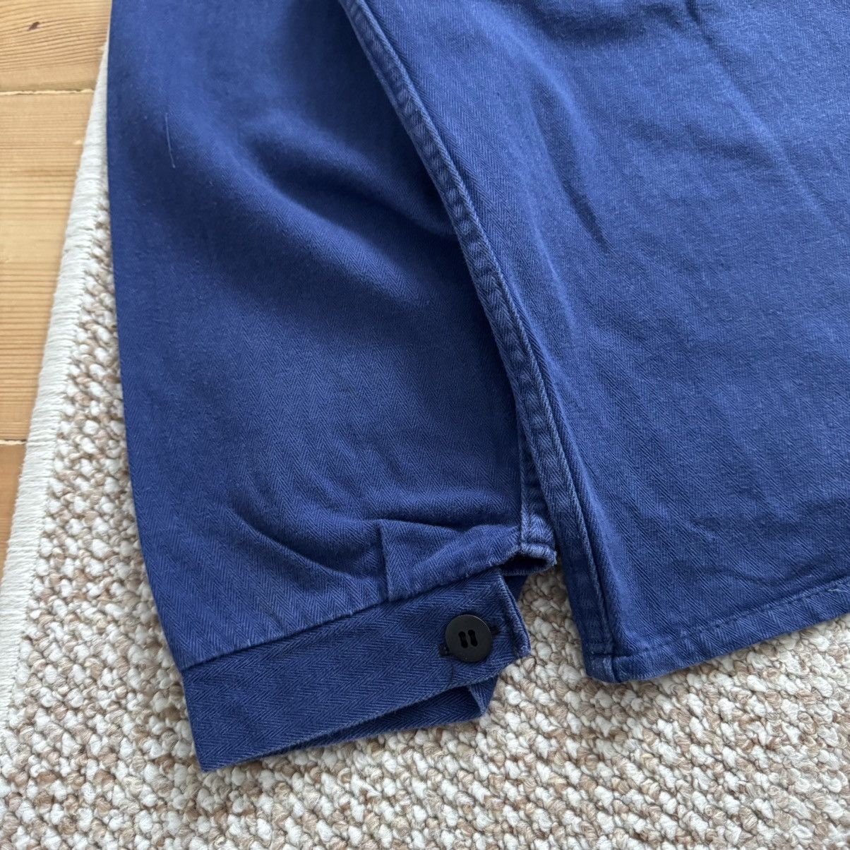 70s vintage herringbone french works faded jacket