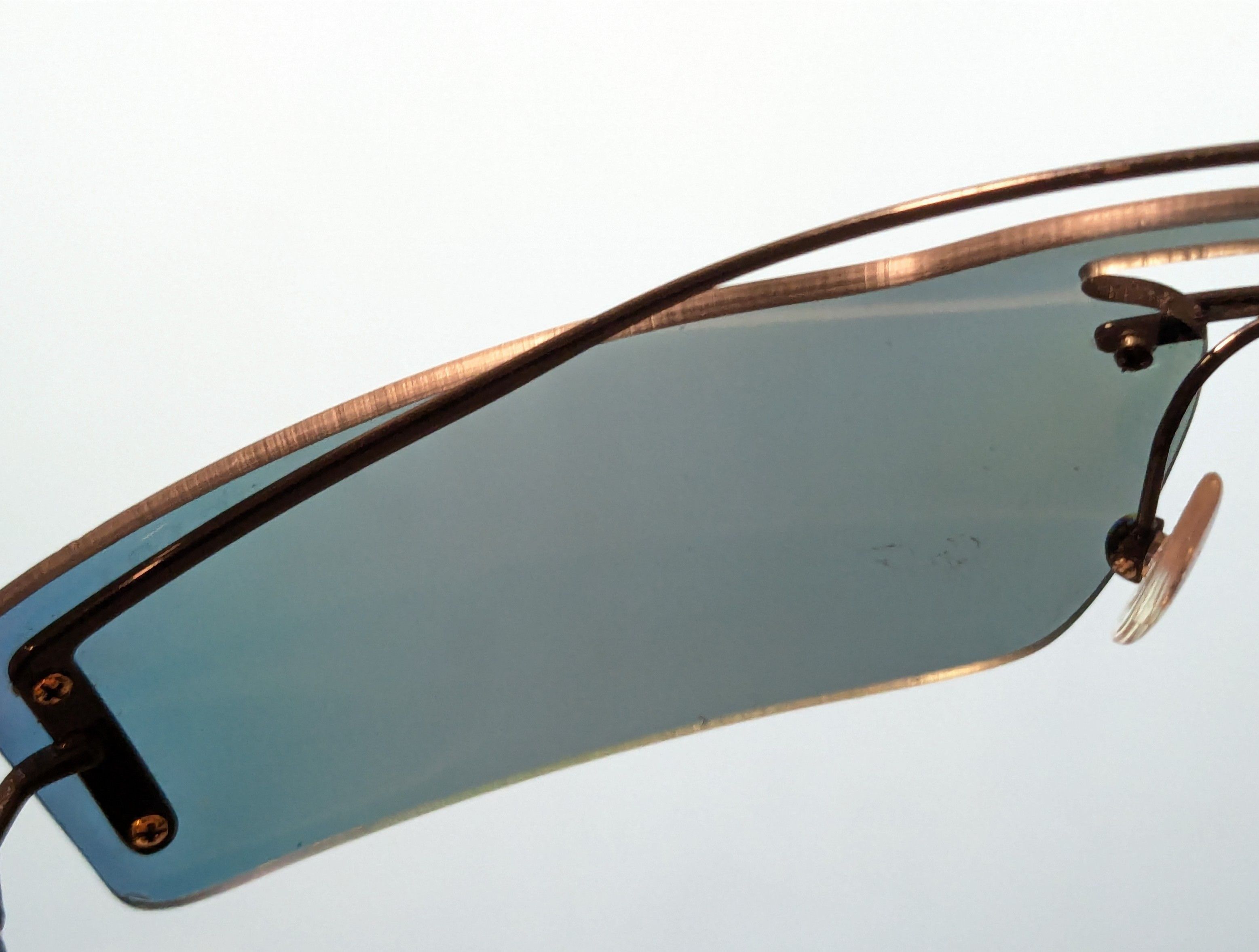 Prada Prada Sunglasses SPR61V Rainbow Mirrored Wire Rimless Size ONE SIZE - 17 Thumbnail