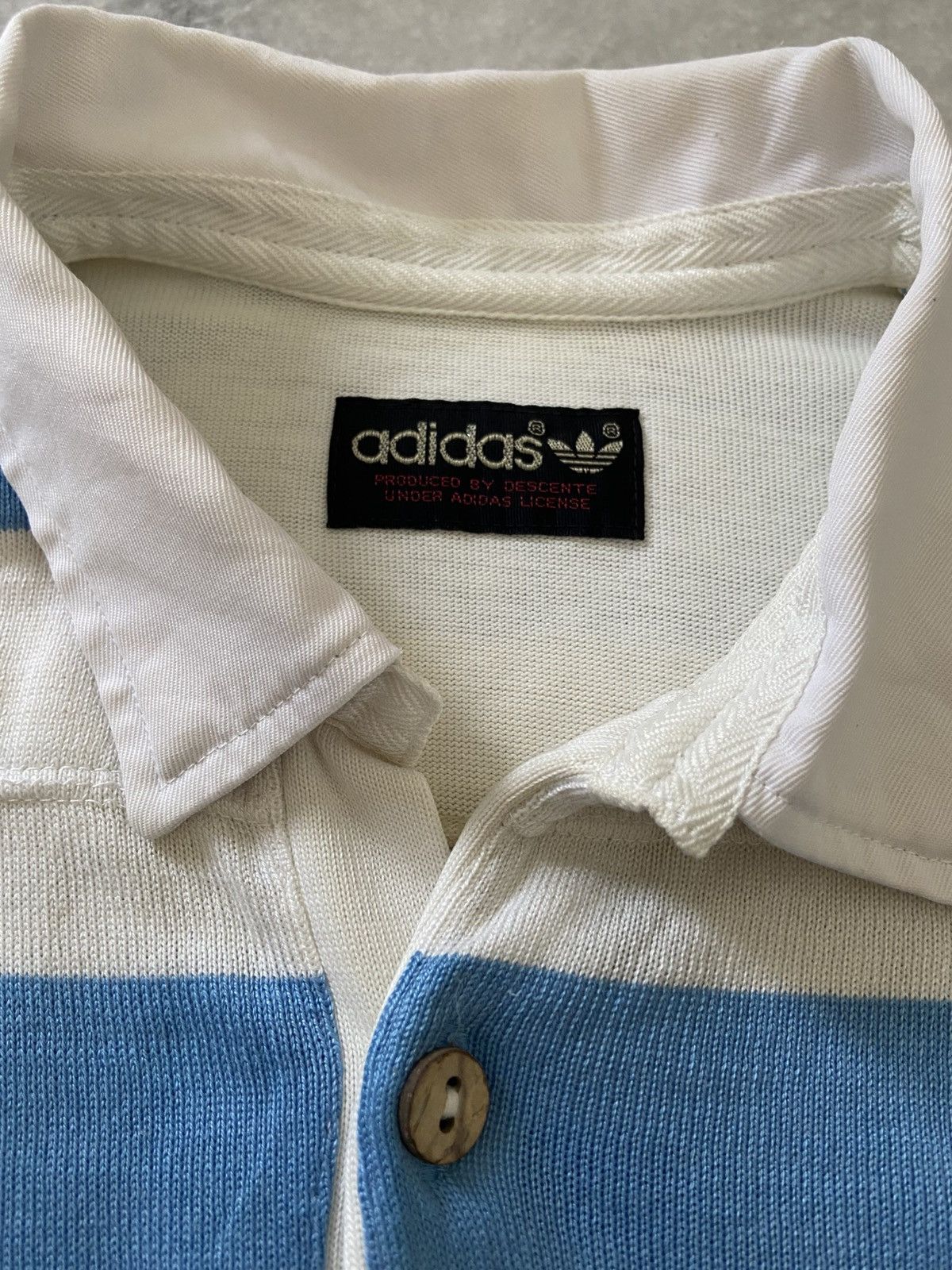 Adidas Vintage Adidas Rugby Jersey Striped Polo Shirt Size US M / EU 48-50 / 2 - 6 Thumbnail