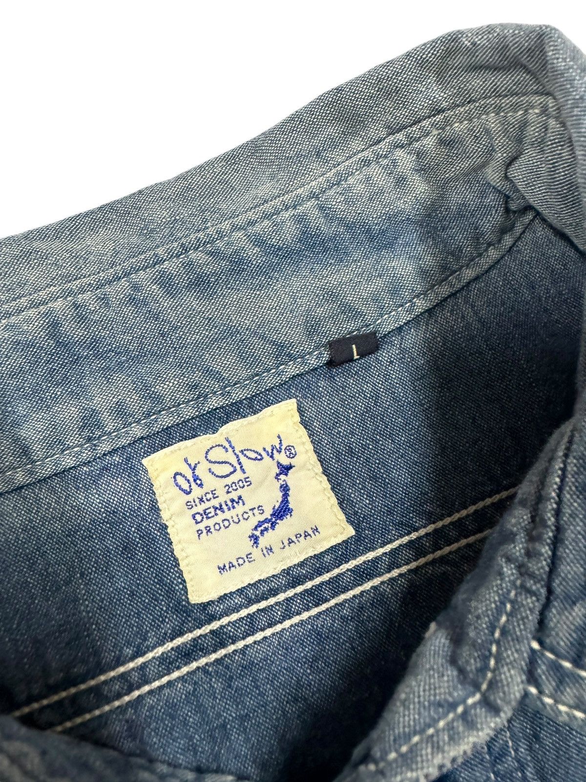 Orslow Orslow Ww11 Usn Inspired Chambray Blue Button Ups Size US S / EU 44-46 / 1 - 11 Thumbnail