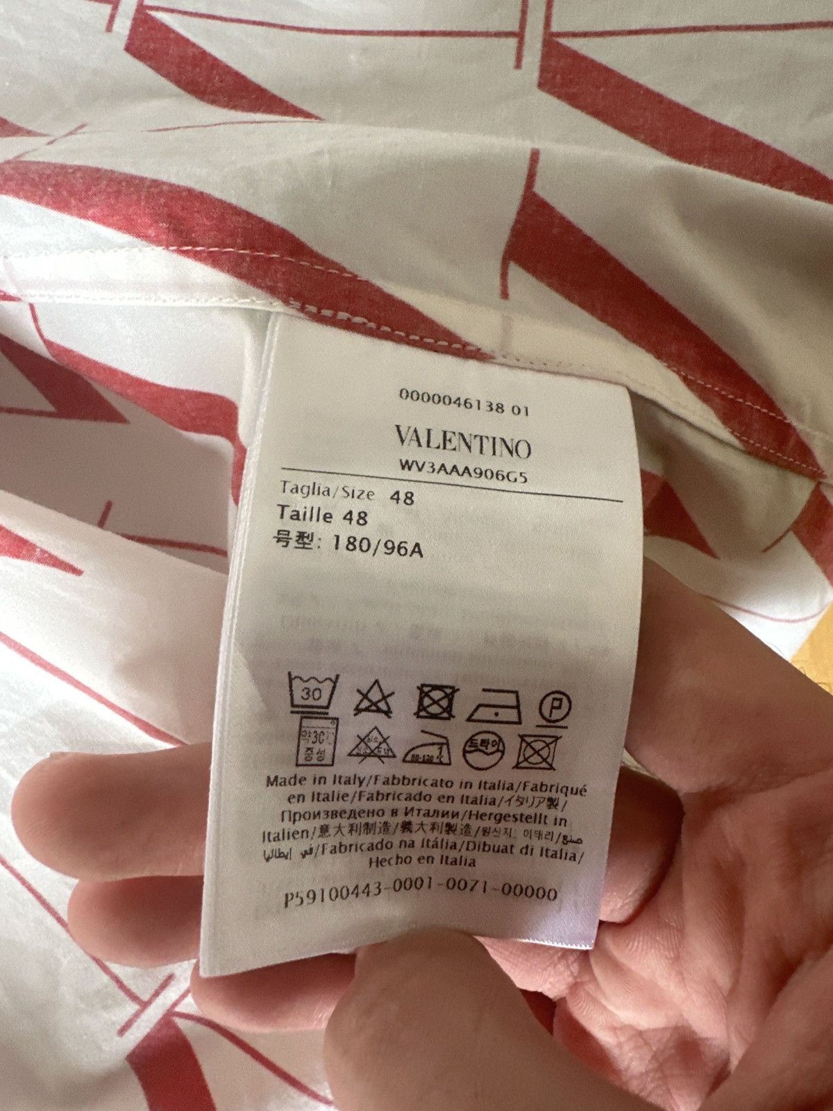 Valentino Valentino SS21 VLTN Times Multicolour Shirt Size US M / EU 48-50 / 2 - 5 Thumbnail