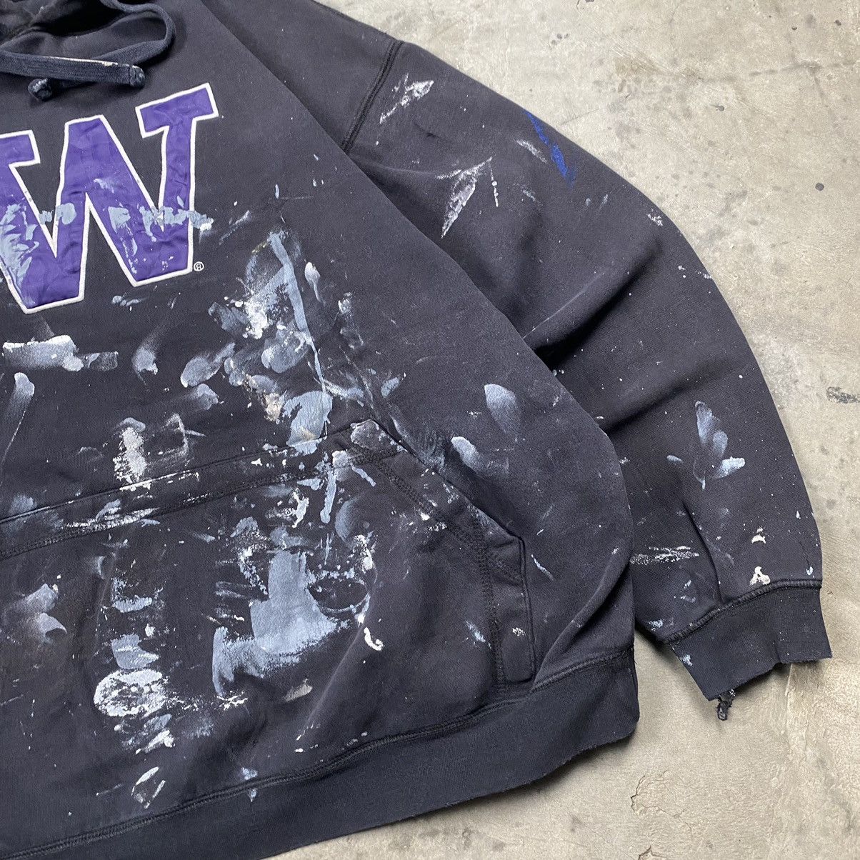 Vintage OG y2k Washington Huskies Distressed Painted Pullover Size US XL / EU 56 / 4 - 3 Thumbnail
