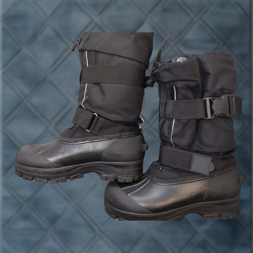 Vintage VINTAGE? No. RedHead Mens Snow Boot 9 Black Synthetic Insulated Thinsulate Winter Outdoor 42 9 Mens Boots Black Snow Boot Size US 9 / EU 42 - 1 Thumbnail