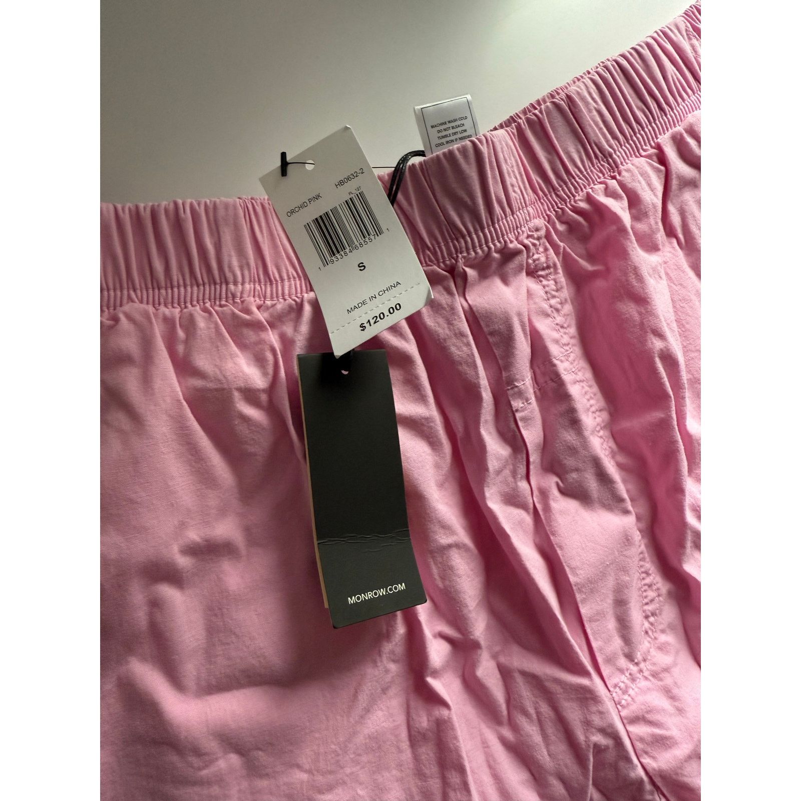 MONROW New Women’s Monrow Cotton Poplin Shorts - Small - Pink $120 Size 27" / US 4 / IT 40 - 7 Thumbnail
