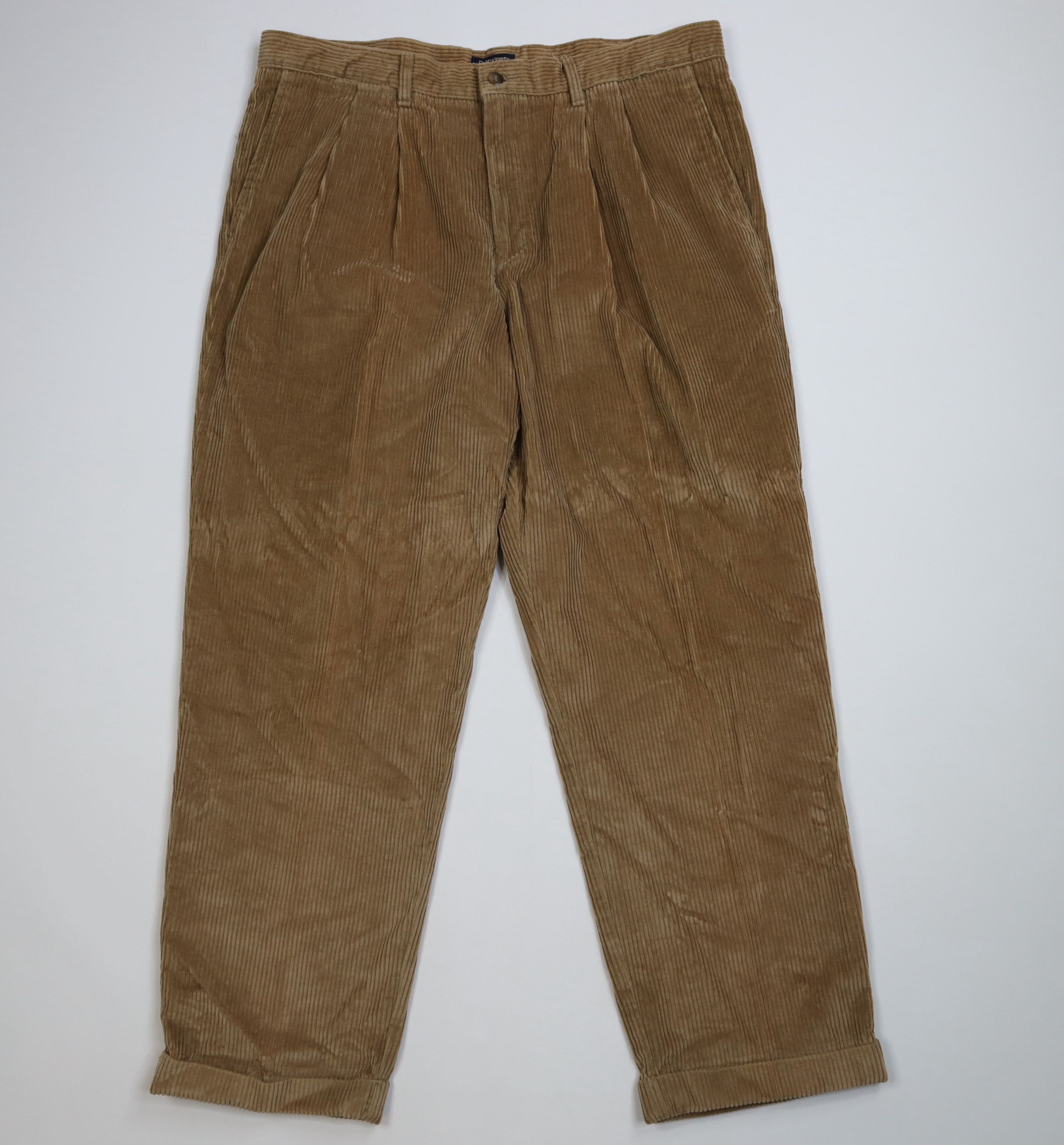 Vintage Vintage 90s Streetwear Relaxed Wide Leg Corduroy Chino Pants Size US 38 / EU 54 - 1 Thumbnail