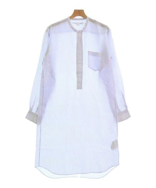 Comme des Garcons SHIRT Shirt Cupra Half Button Stripes Long Sleeve Blue x White Size US M / EU 48-50 / 2 - 1 Thumbnail