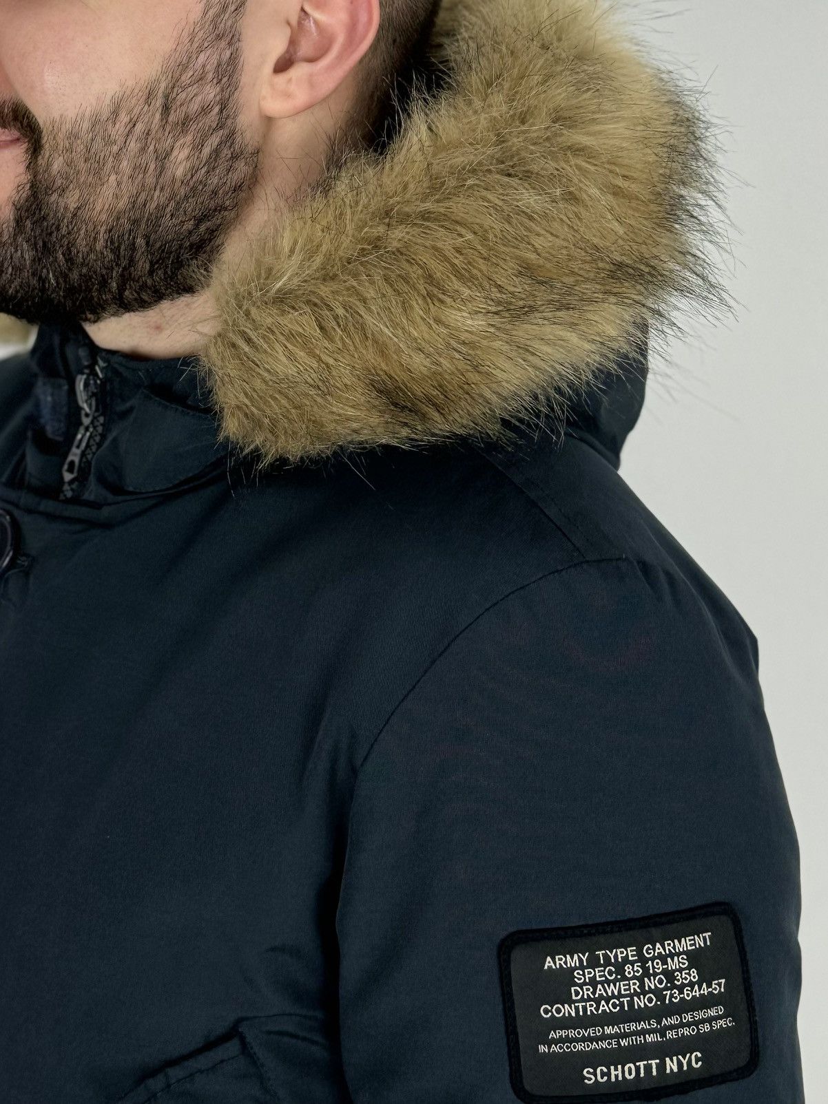 Schott Schott NYC Army Tupe Garment Down Winter Parka Jacket Size US S / EU 44-46 / 1 - 3 Thumbnail