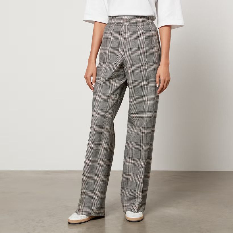 Golden Goose o1y0725 Checked Sweatpant in Gray/White Size 26" / US 2 / IT 38 - 1 Thumbnail