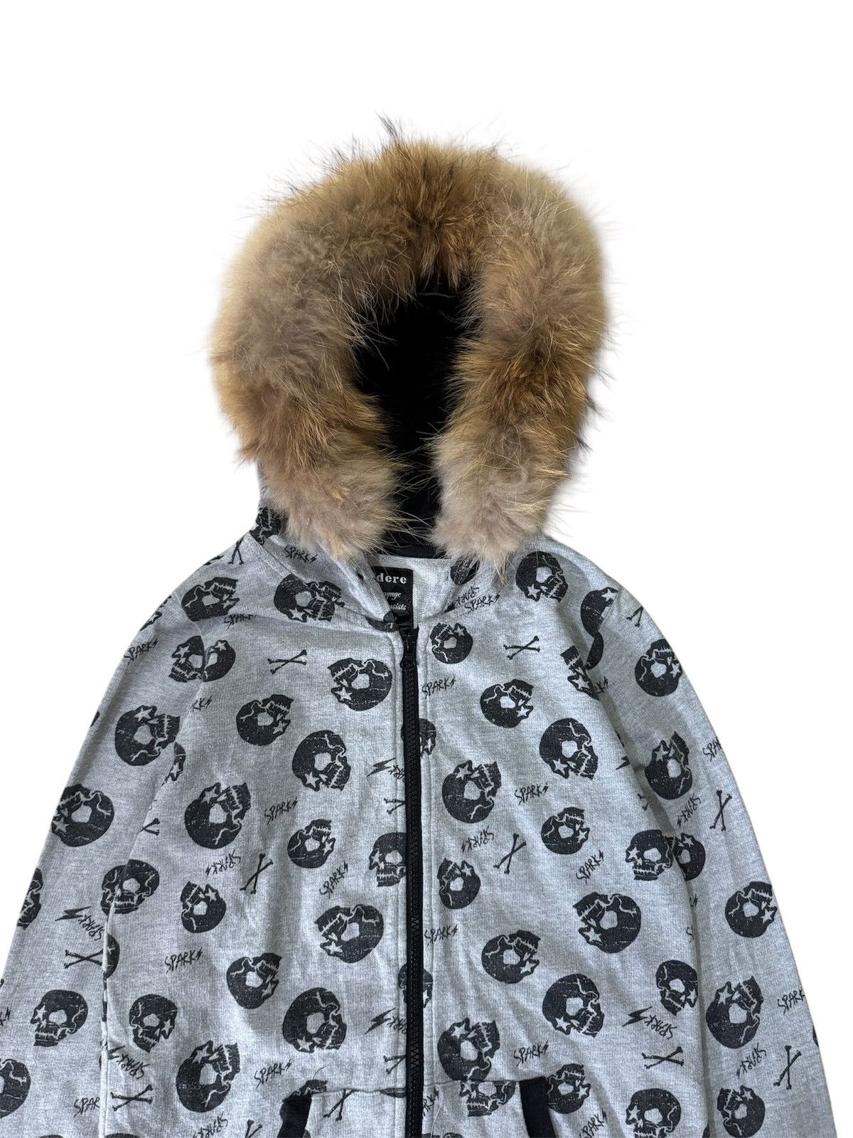 Japanese Brand FUR HOODIE BY SORRIDERE SPARKS LIKE LGB STYLE Size US S / EU 44-46 / 1 - 2 Thumbnail