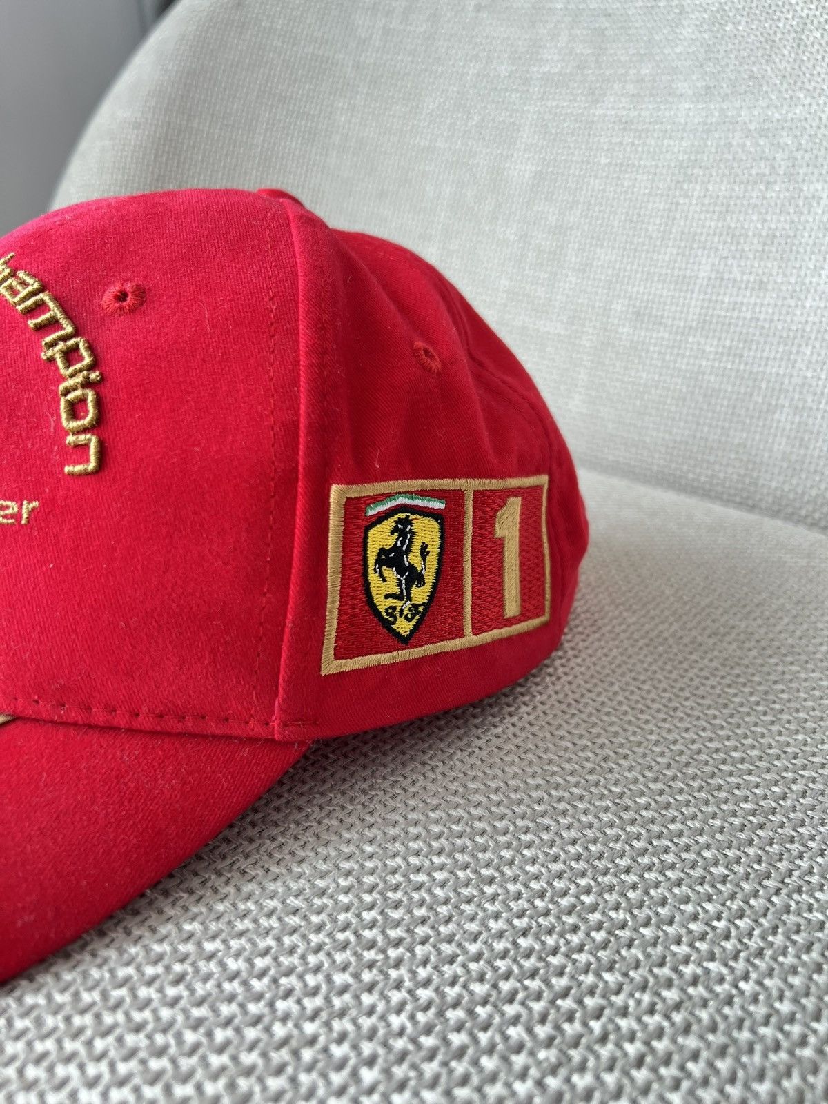 Ferrari Vintage Cap Ferrari Michael Schumacher 6x World Champion Size ONE SIZE - 4 Thumbnail