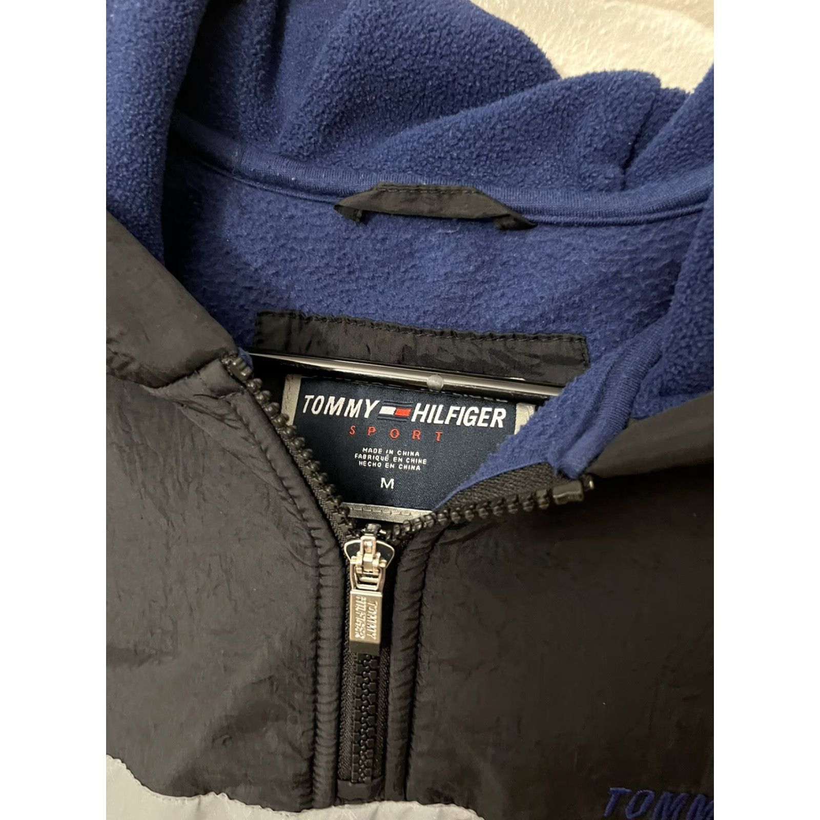 Tommy Hilfiger Tommy Hilfiger Sport Women's 1/4 Zip Pullover Microfleece Reflective Navy Blue M/Blue Reflective 1/4 Zip Pullover Sports Activewear Hoodie Size M / US 6-8 / IT 42-44 - 3 Thumbnail