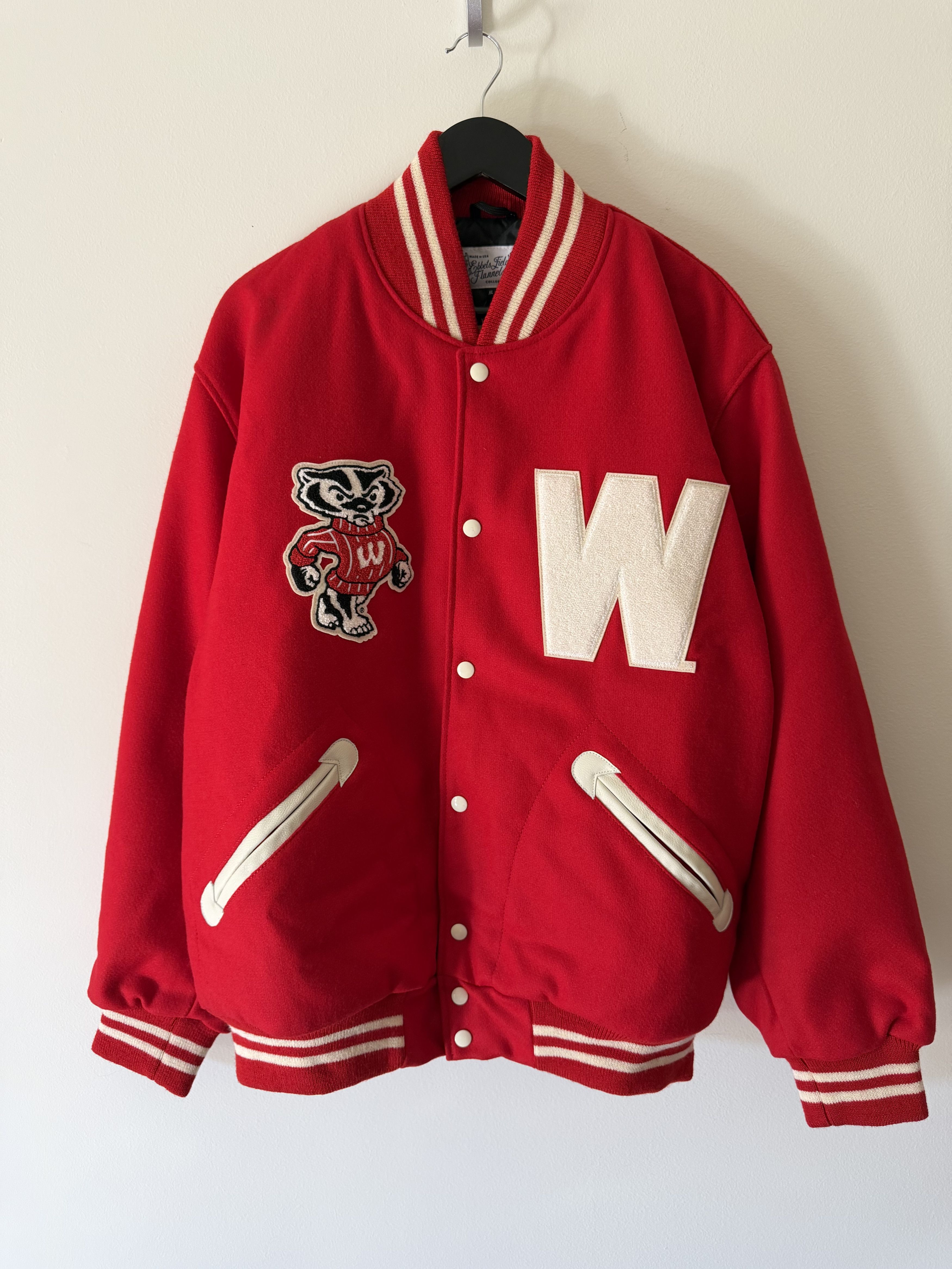 Ebbets Field Flannels Ebbets Field 1952 University of Wisconsin Varsity Jacket Size US XL / EU 56 / 4 - 1 Thumbnail