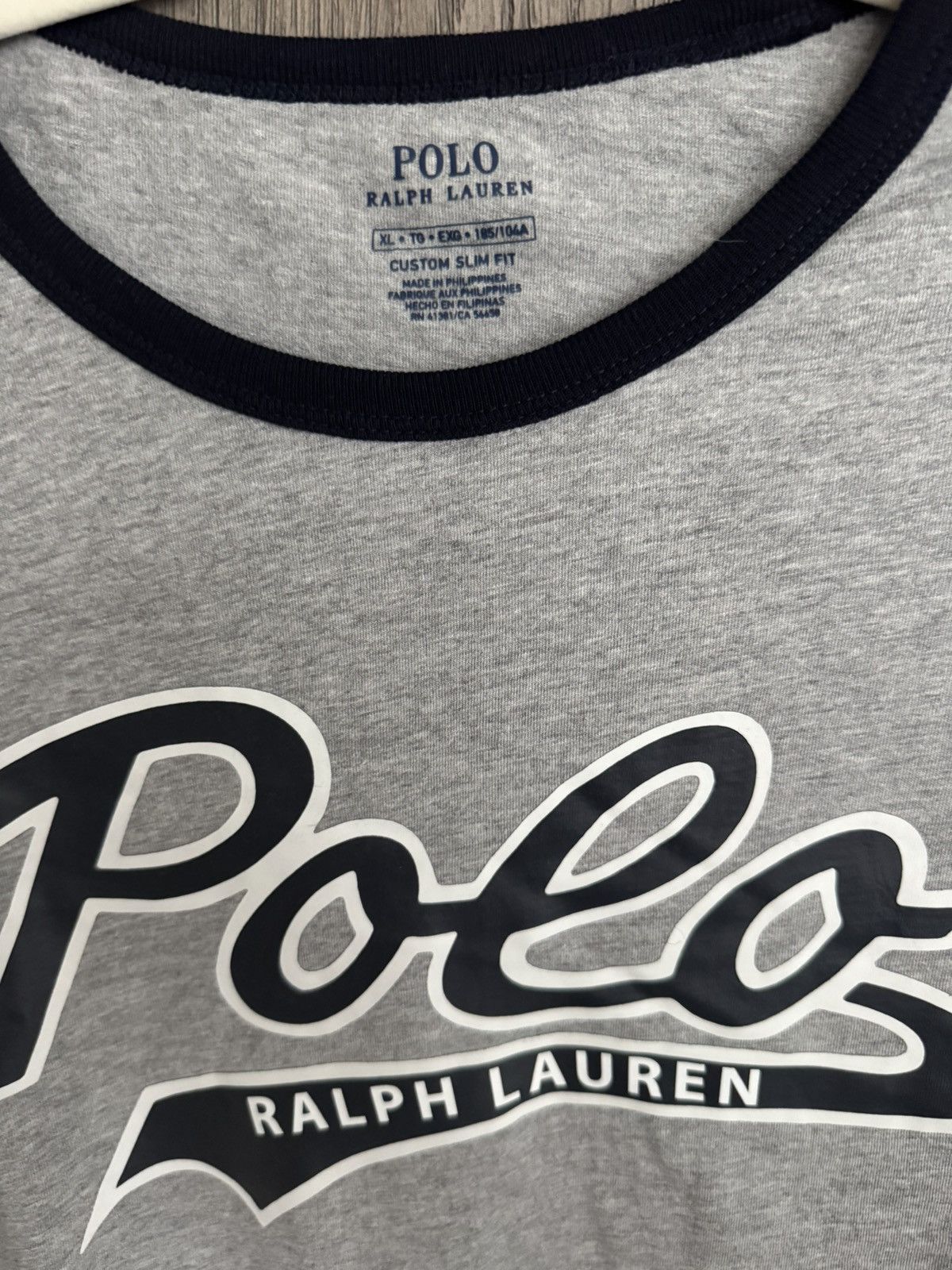 Polo Ralph Lauren Polo Ralph Lauren Script Spell out tshirt Size US XL / EU 56 / 4 - 2 Thumbnail