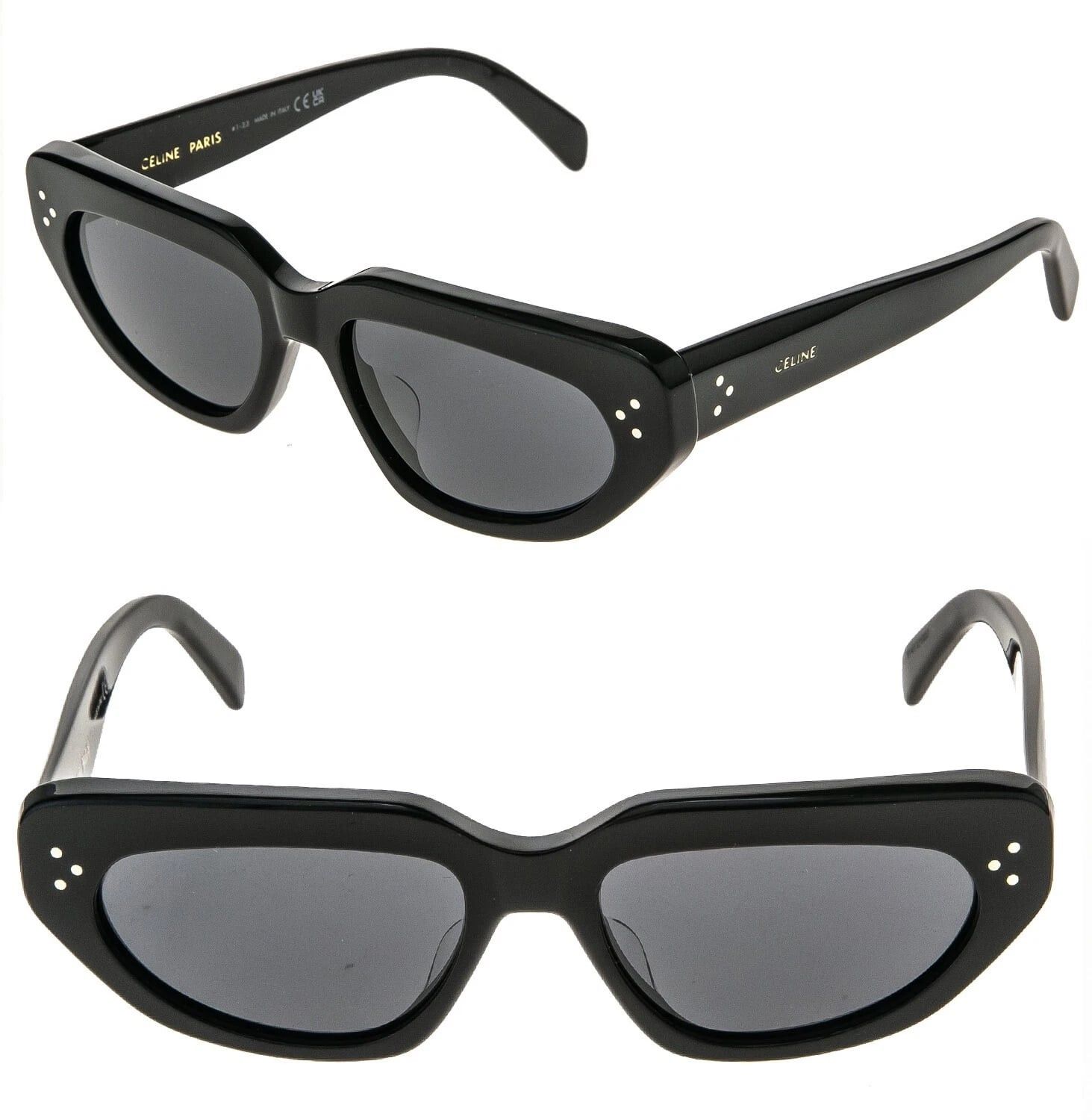 CELINE 40273 BOLD 3 Dots Black Angular Narrow CL40273U 01A