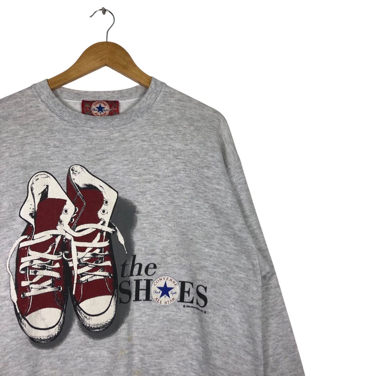 Converse × Vintage Vintage Converse All Star Shoes Sweatshirt Small Size Size US S / EU 44-46 / 1 - 5 Thumbnail