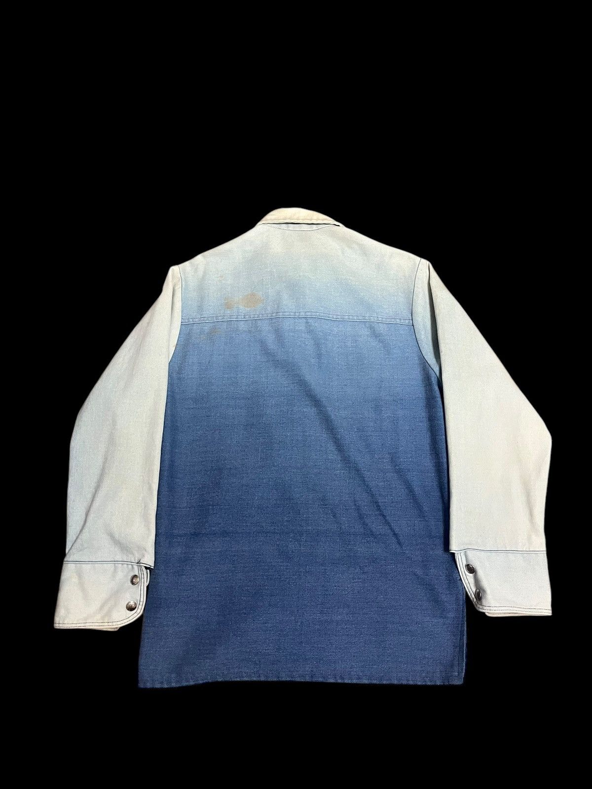 Vintage A Vintage Big Yank Two Tones Colour Snap Button Denim 70s Size US M / EU 48-50 / 2 - 6 Thumbnail