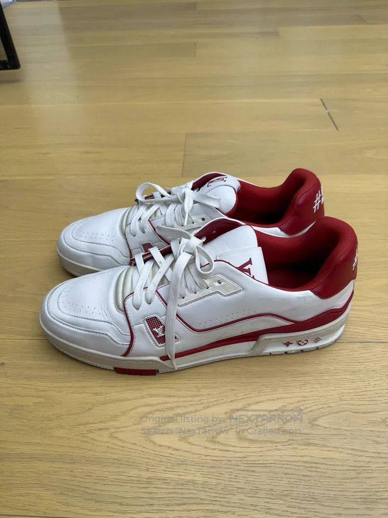 Louis Vuitton Louis Vuitton Red and white shoes Size US 11 / EU 44 - 2 Thumbnail