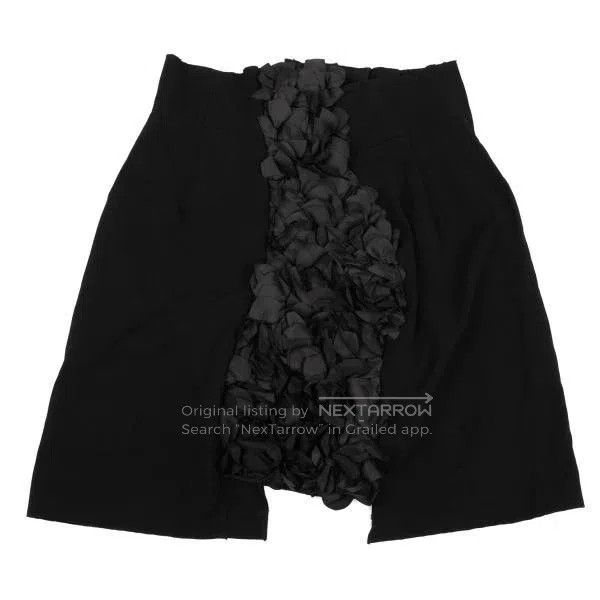 Comme des Garcons Comme Des Garcons size S Black Vintage Floral Short Skirt Size 23" - 2 Thumbnail