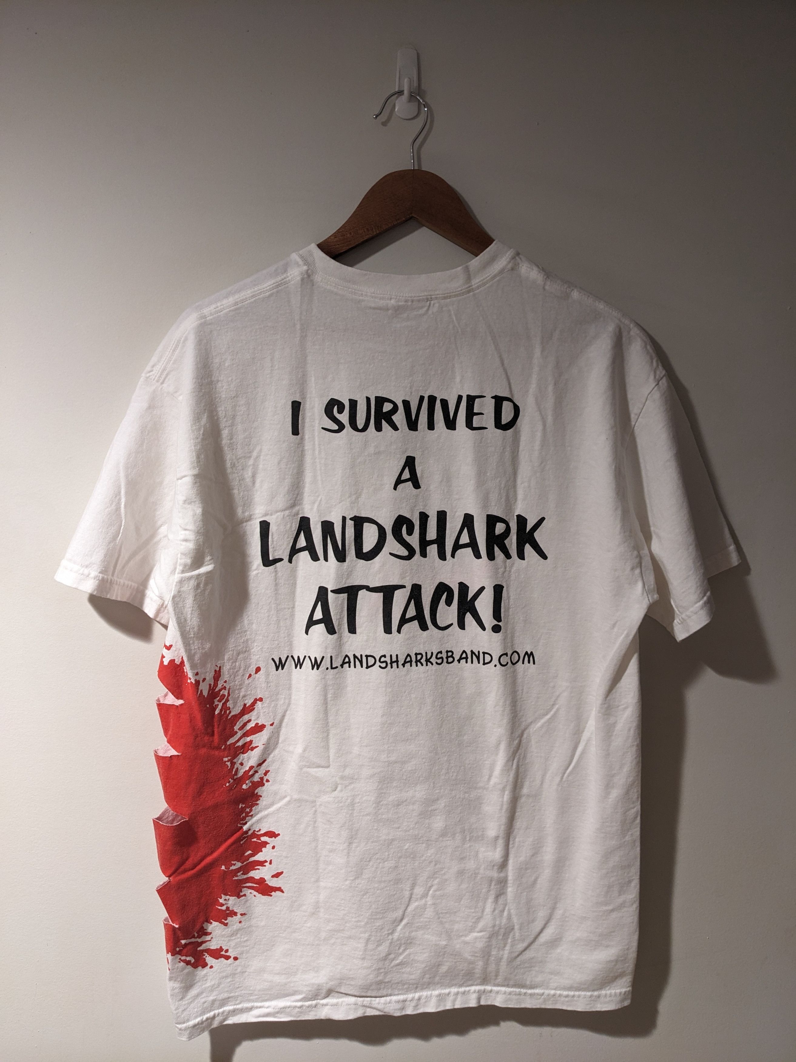 Band Tees × Vintage Vintage Y2K The LandSharks A Florida Band Music T-Shirt Size US L / EU 52-54 / 3 - 7 Thumbnail