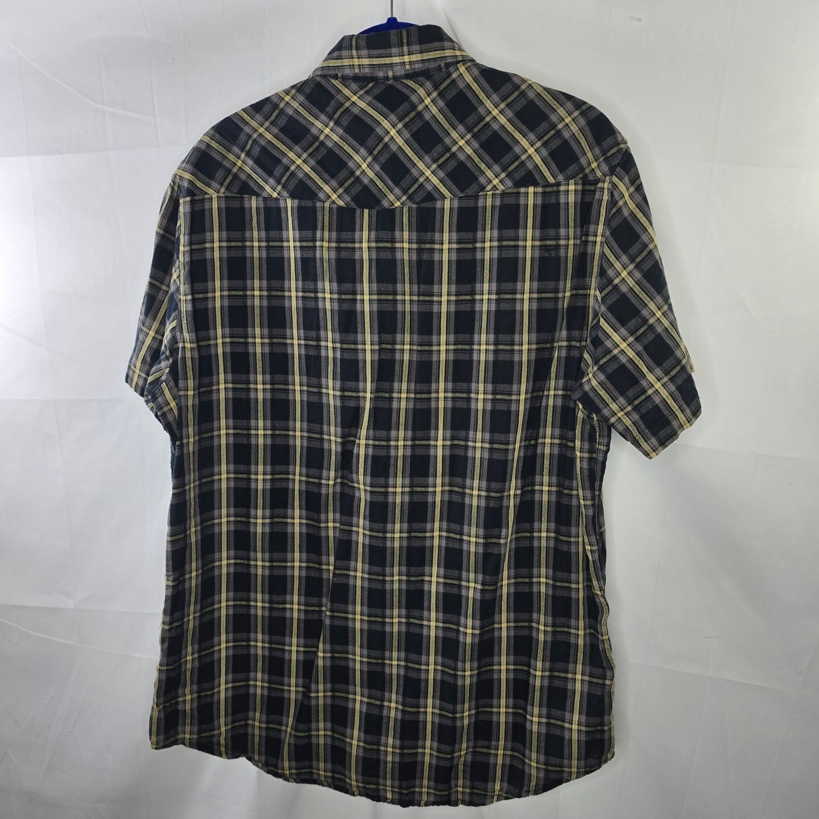 RVCA RVCA Black Tan Plaid Short Sleeve Button-up Shirt Sz Large Size US L / EU 52-54 / 3 - 7 Thumbnail