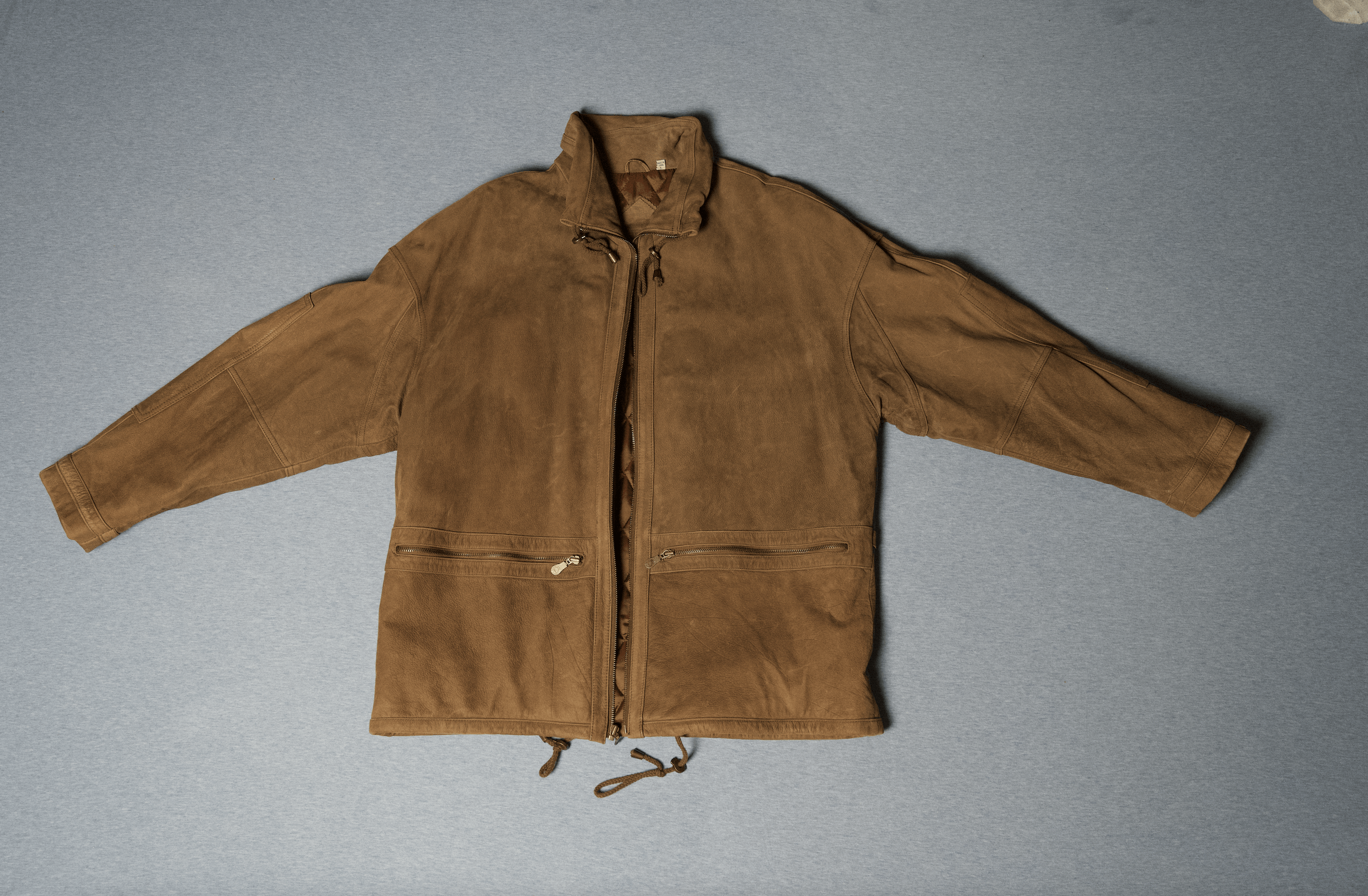 Roundtree & Yorke Roundtree & Yorke Distressed Leather Field Coat (Brown) Size US L / EU 52-54 / 3 - 1 Thumbnail