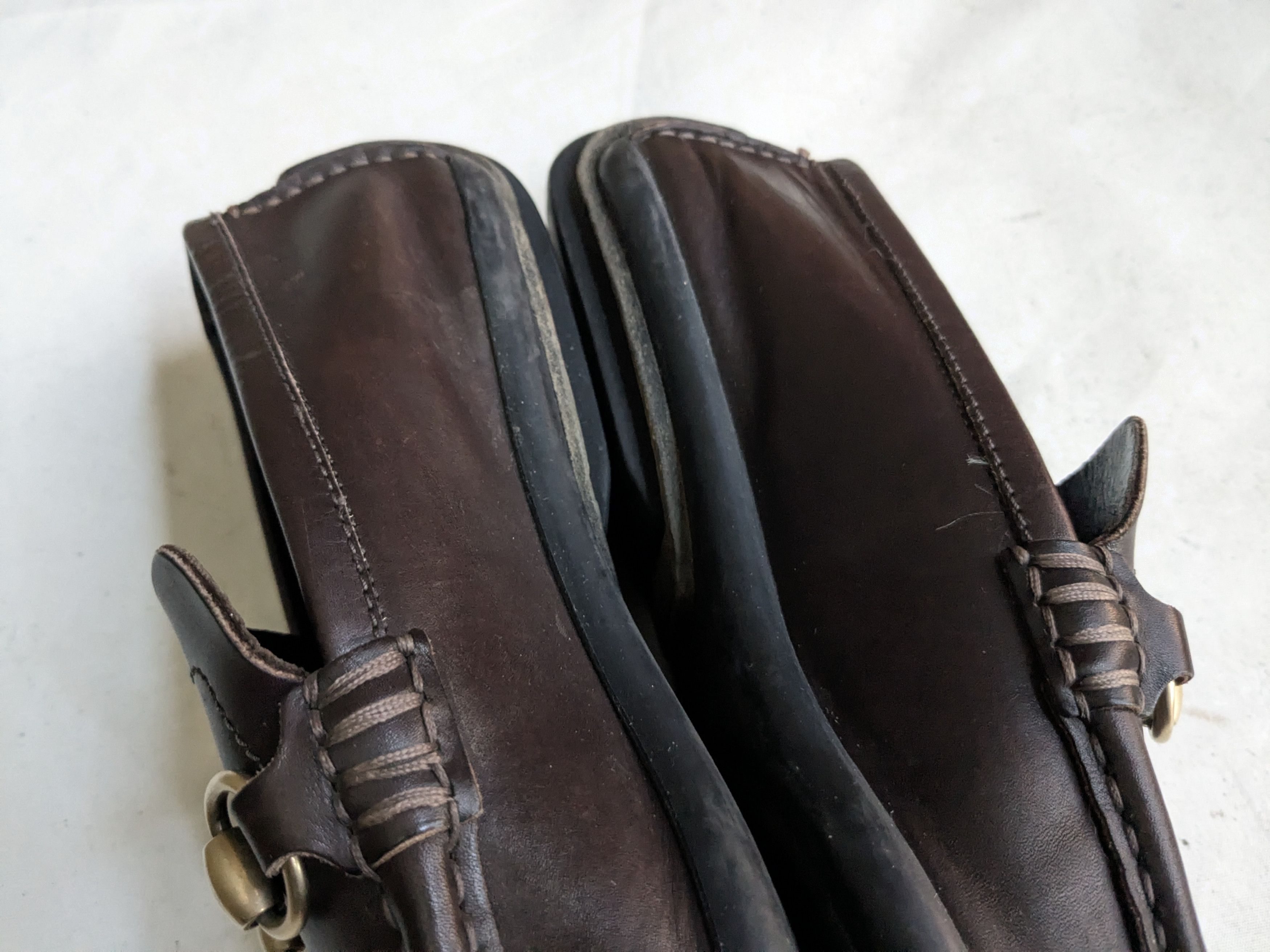 Gucci Gucci Horsebit Driving Loafers Brown Leather 9.5 Buckle Size US 9.5 / EU 42-43 - 6 Thumbnail