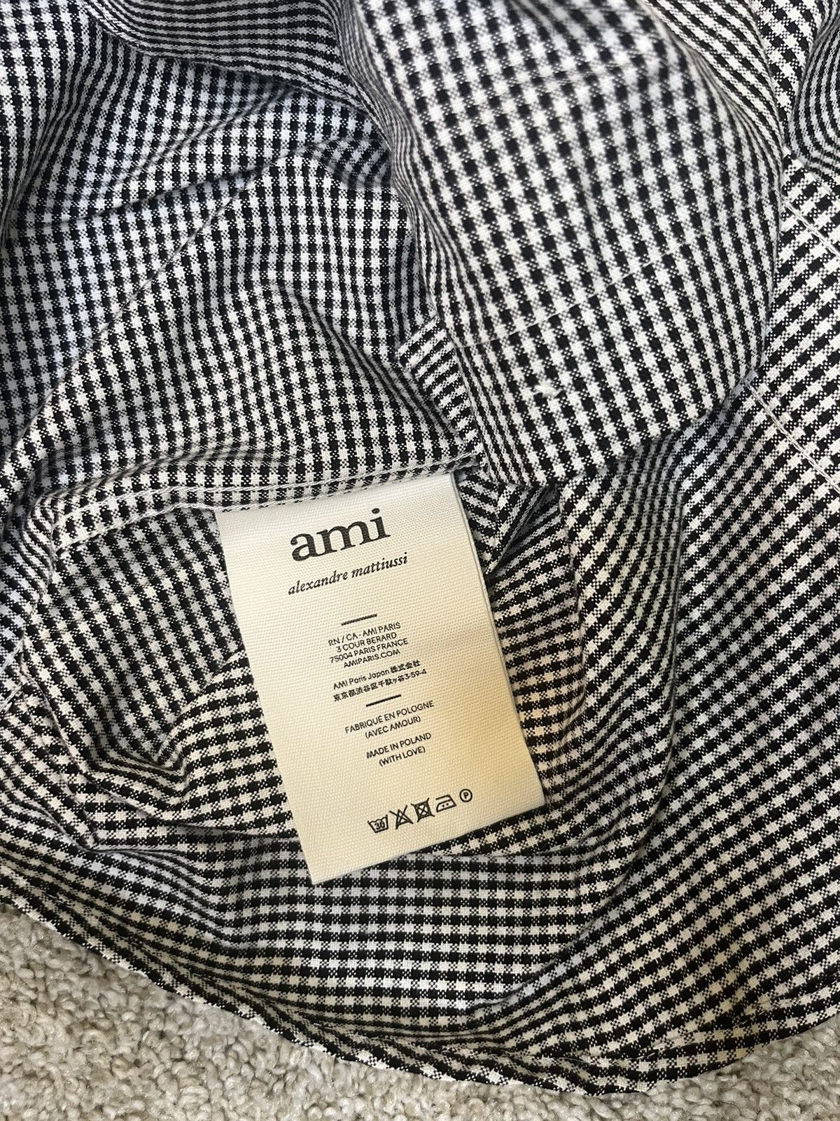 AMI Ami Paris Check Button-Up Shirt Size US M / EU 48-50 / 2 - 5 Thumbnail