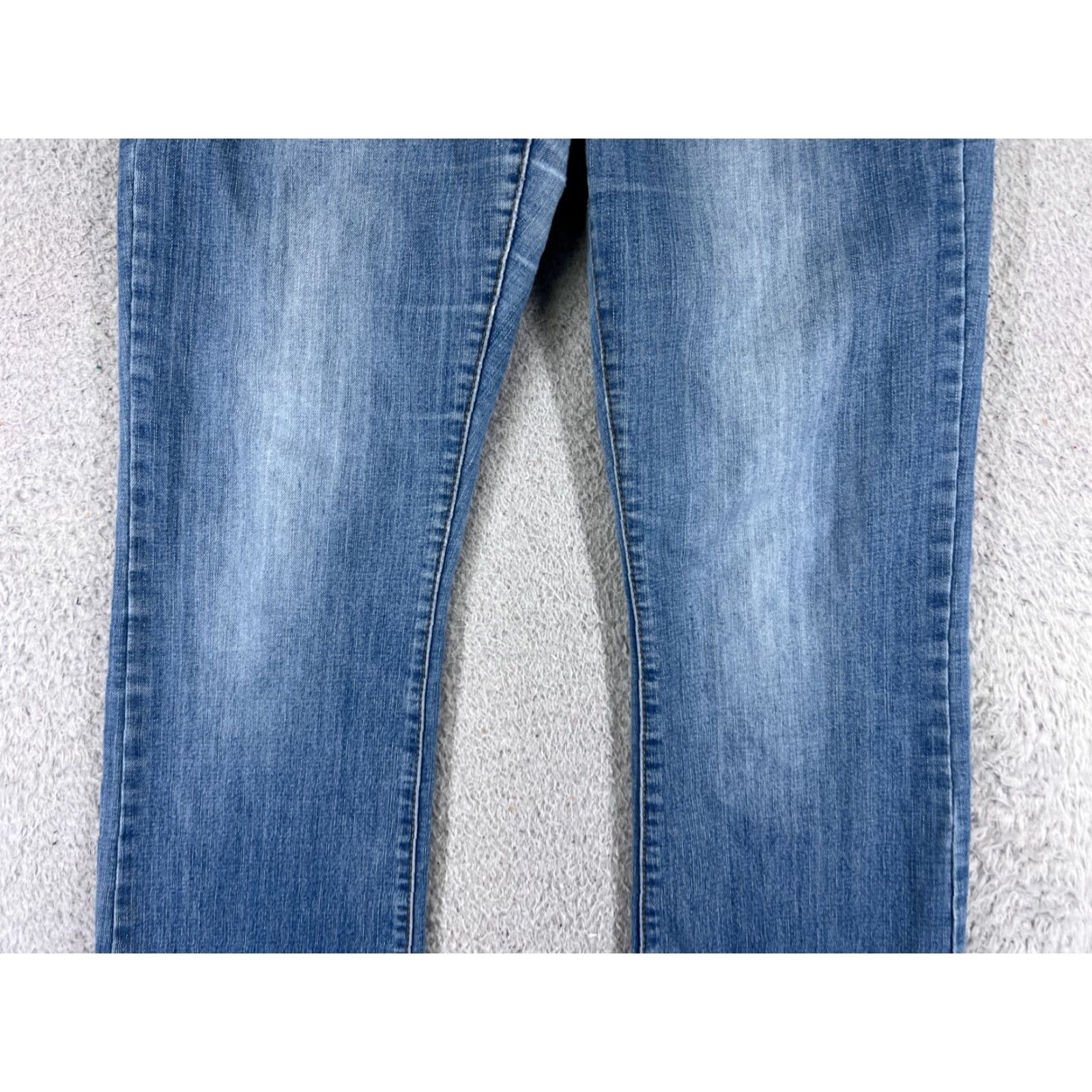 Cherokee Cherokee Jeans Bootcut Womens 12 Blue Denim 29x30 Regular Low Rise Cotton 5-Pocket Design Size 34" / US 12 / IT 48 - 3 Thumbnail