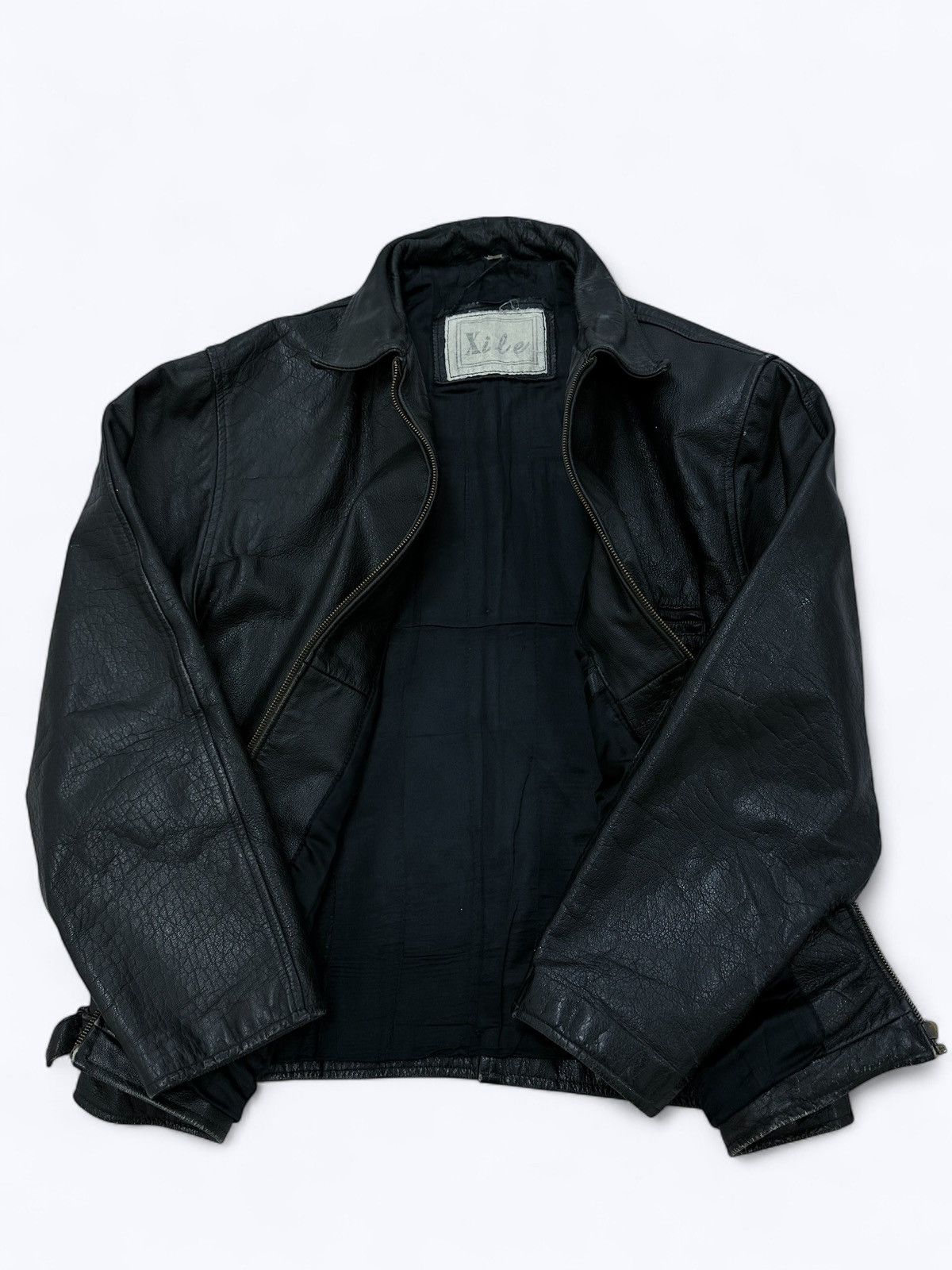 Armani Vintage 90s Armani Style Real Leather Jacket Size US L / EU 52-54 / 3 - 6 Thumbnail