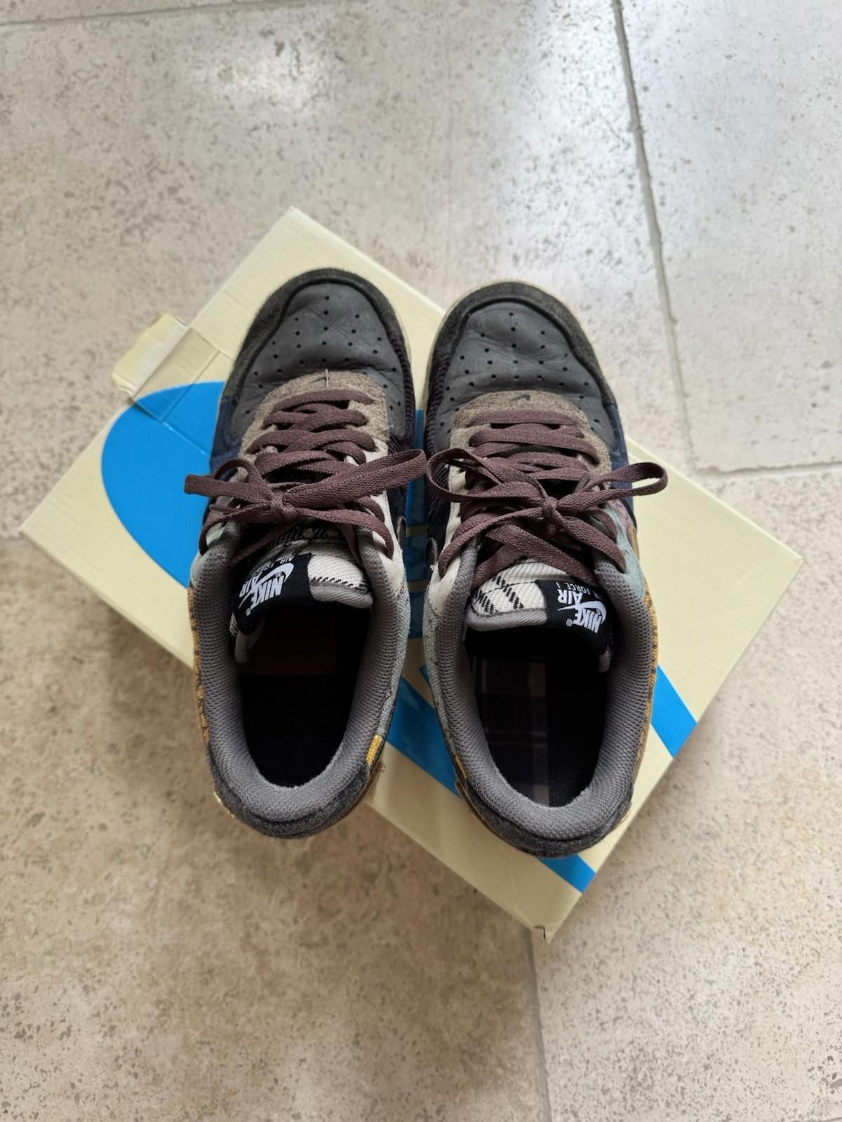 Nike Travis Scott x Air Force 1 Low 'Cactus Jack' USED - GOOD Size US 8 / EU 41 - 4 Thumbnail
