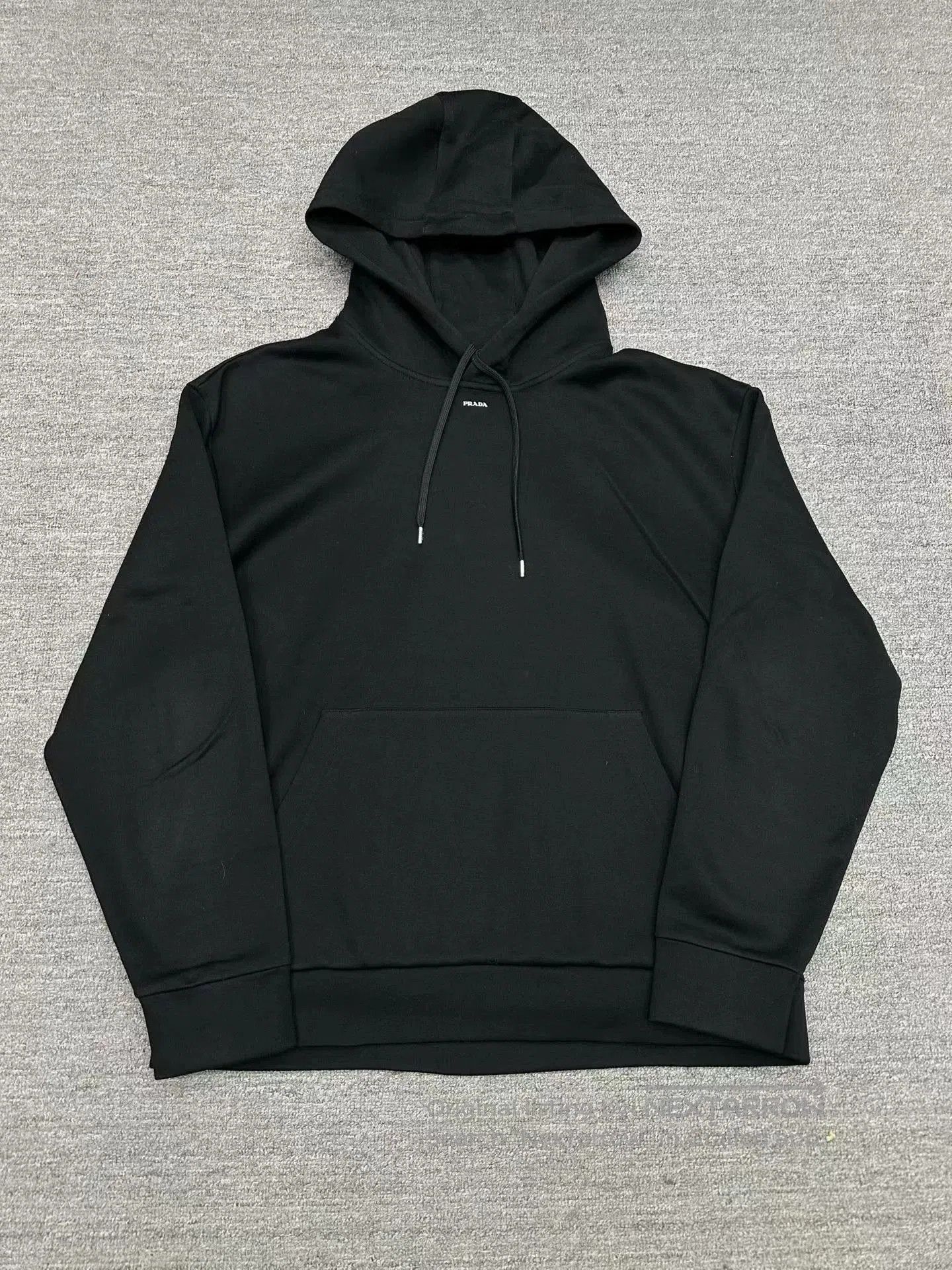 Prada prada black hoodie with lettering, size xxl. Size US XXL / EU 58 / 5 - 1 Thumbnail